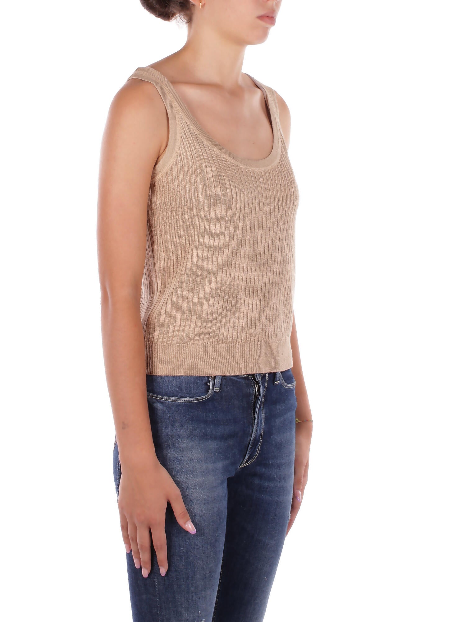 RALPH LAUREN Donna Maglia 200971352 001 Montiva-lansbray-sleeveless-pu Tan