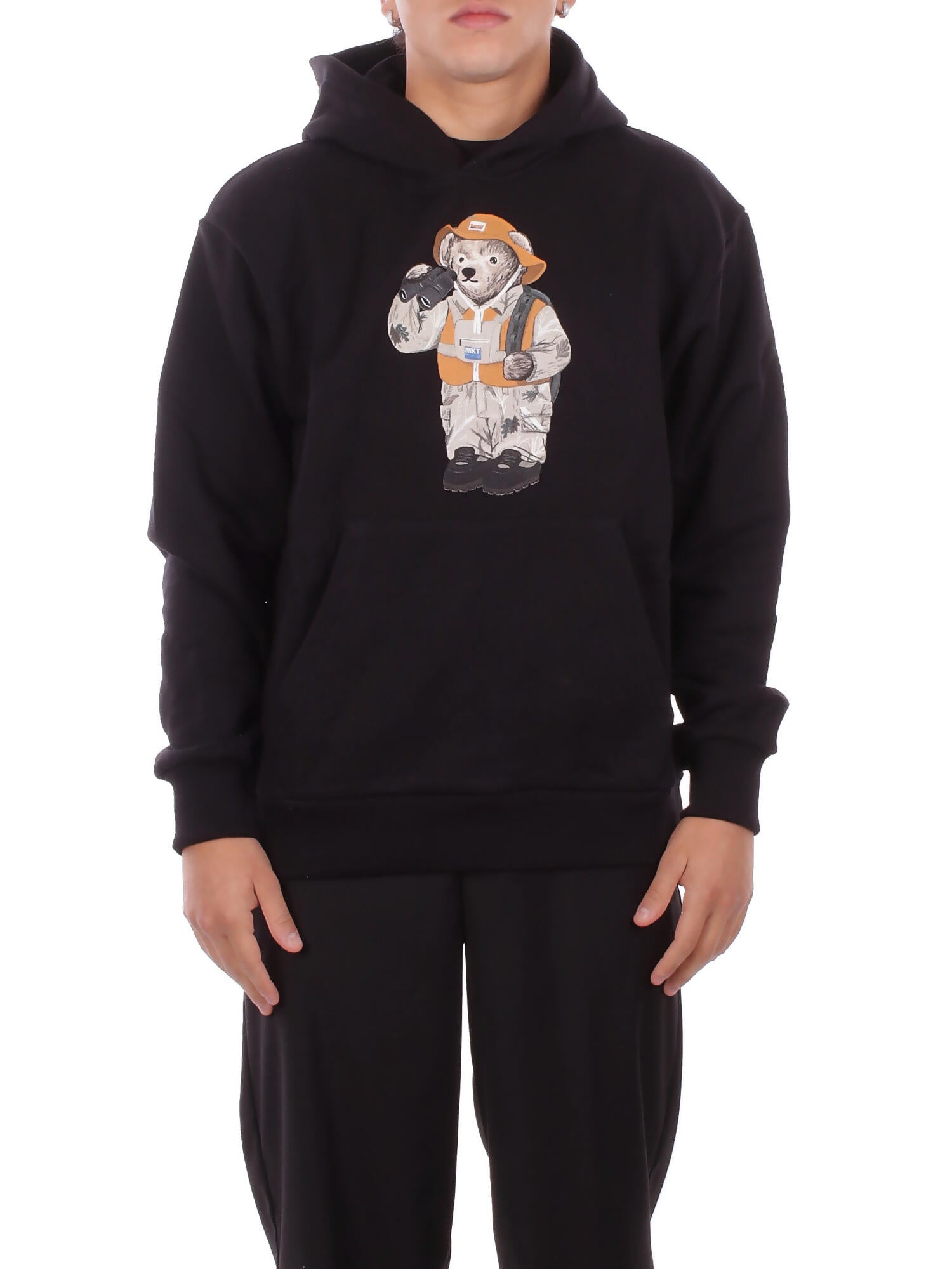 MARKET Uomo Felpa F5MKMAHS051 110 Hoodie man Black