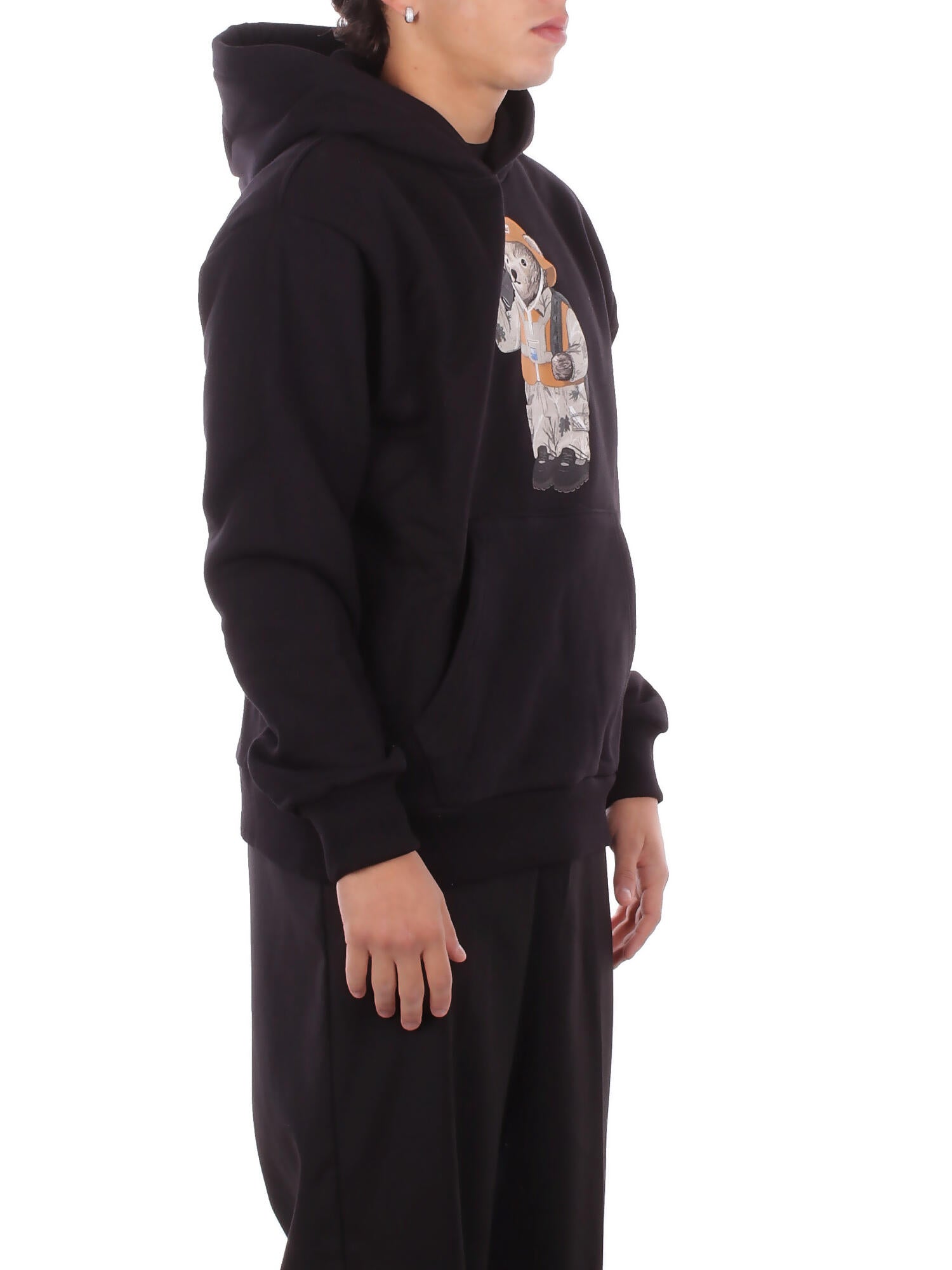 MARKET Uomo Felpa F5MKMAHS051 110 Hoodie man Black