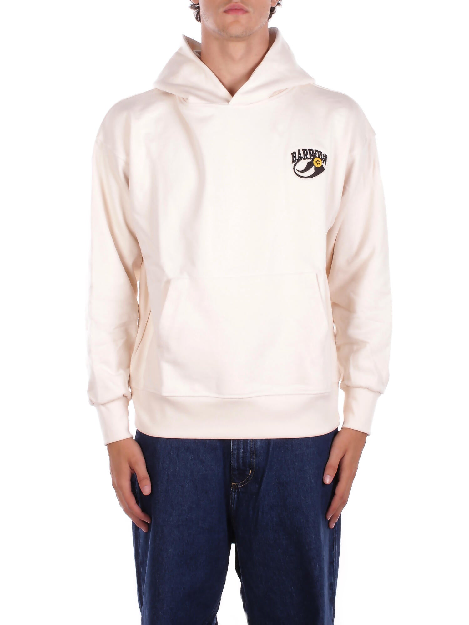 BARROW Unisex Felpa F5BWUAHS051 013 Hoodie unisex Crema