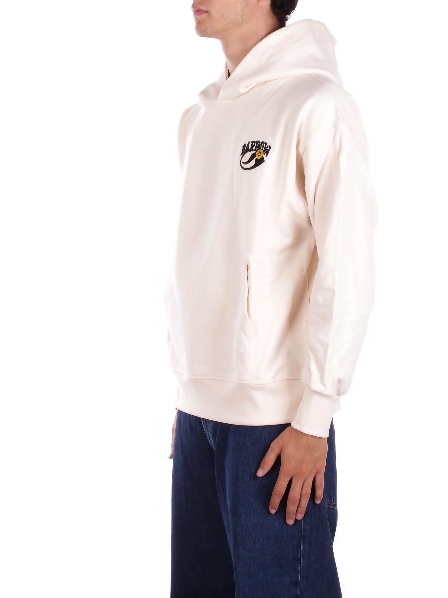 BARROW Unisex Felpa F5BWUAHS051 013 Hoodie unisex Crema