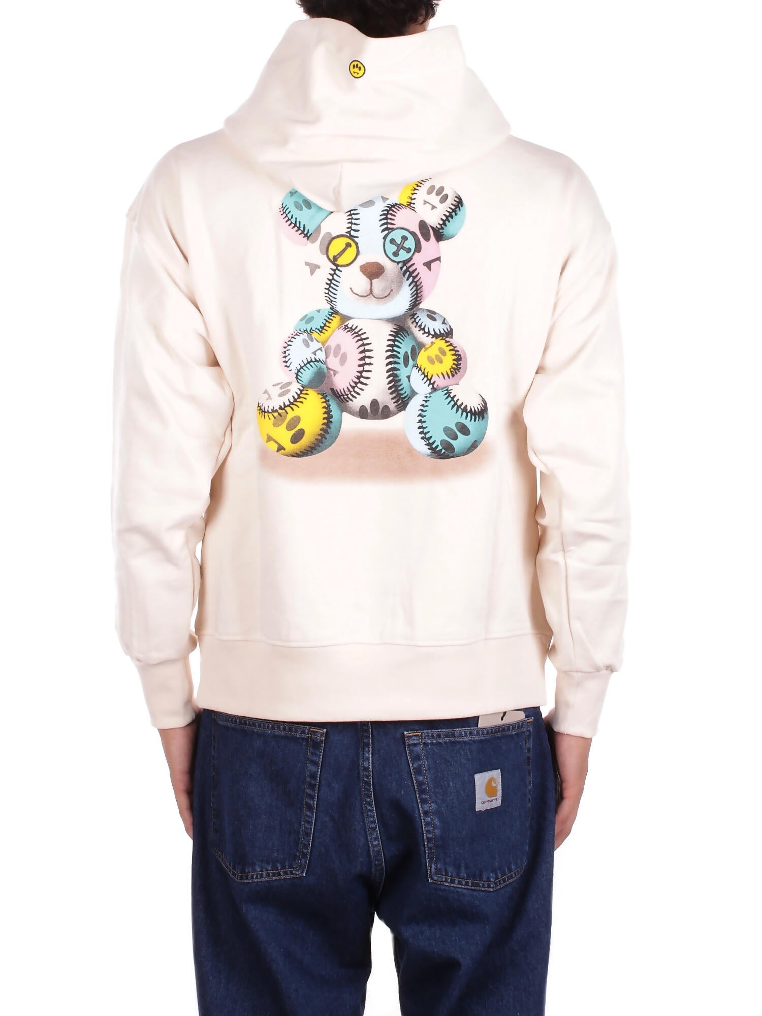 BARROW Unisex Felpa F5BWUAHS051 013 Hoodie unisex Crema