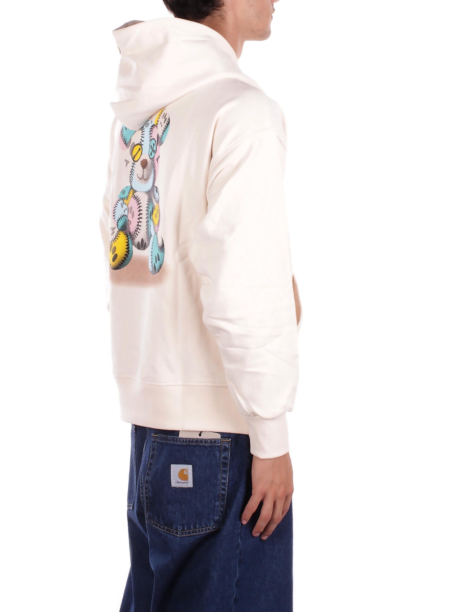 BARROW Unisex Felpa F5BWUAHS051 013 Hoodie unisex Crema