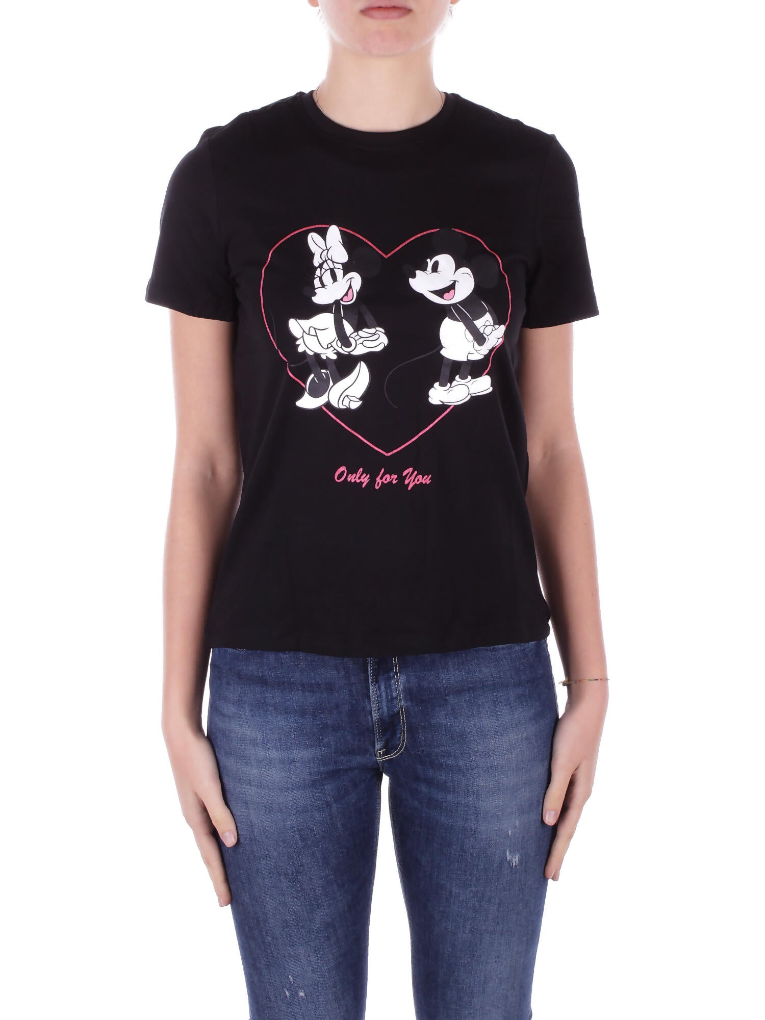 ONLY Donna T-shirt 15317991 BLACK Onlmickey life reg s\s valenti Black