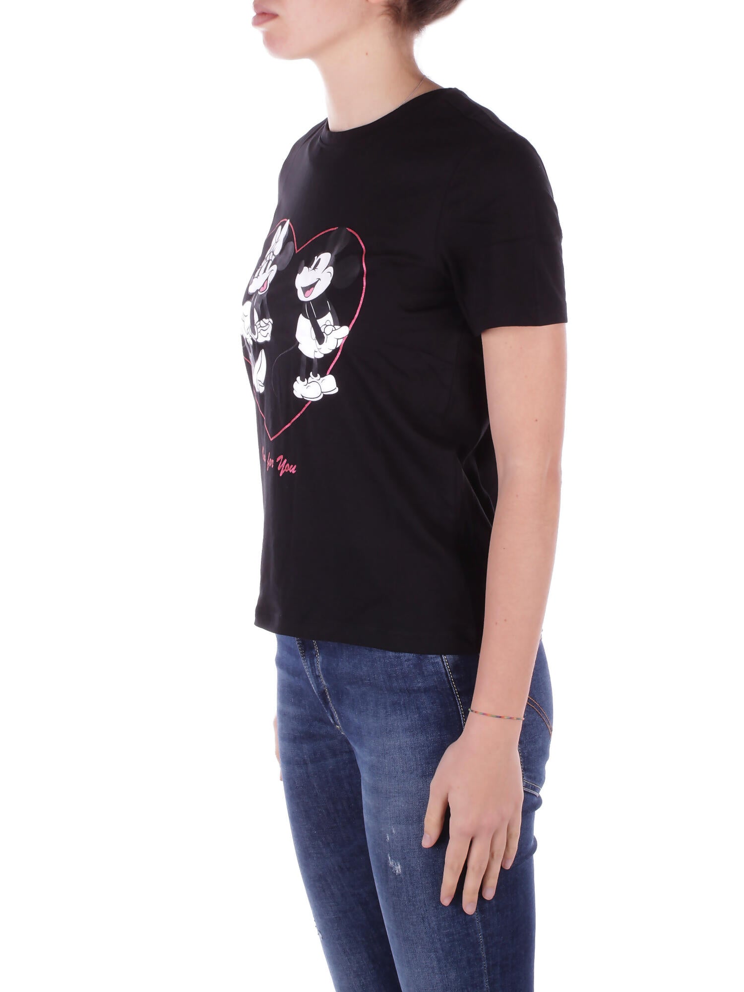 ONLY Donna T-shirt 15317991 BLACK Onlmickey life reg s\s valenti Black