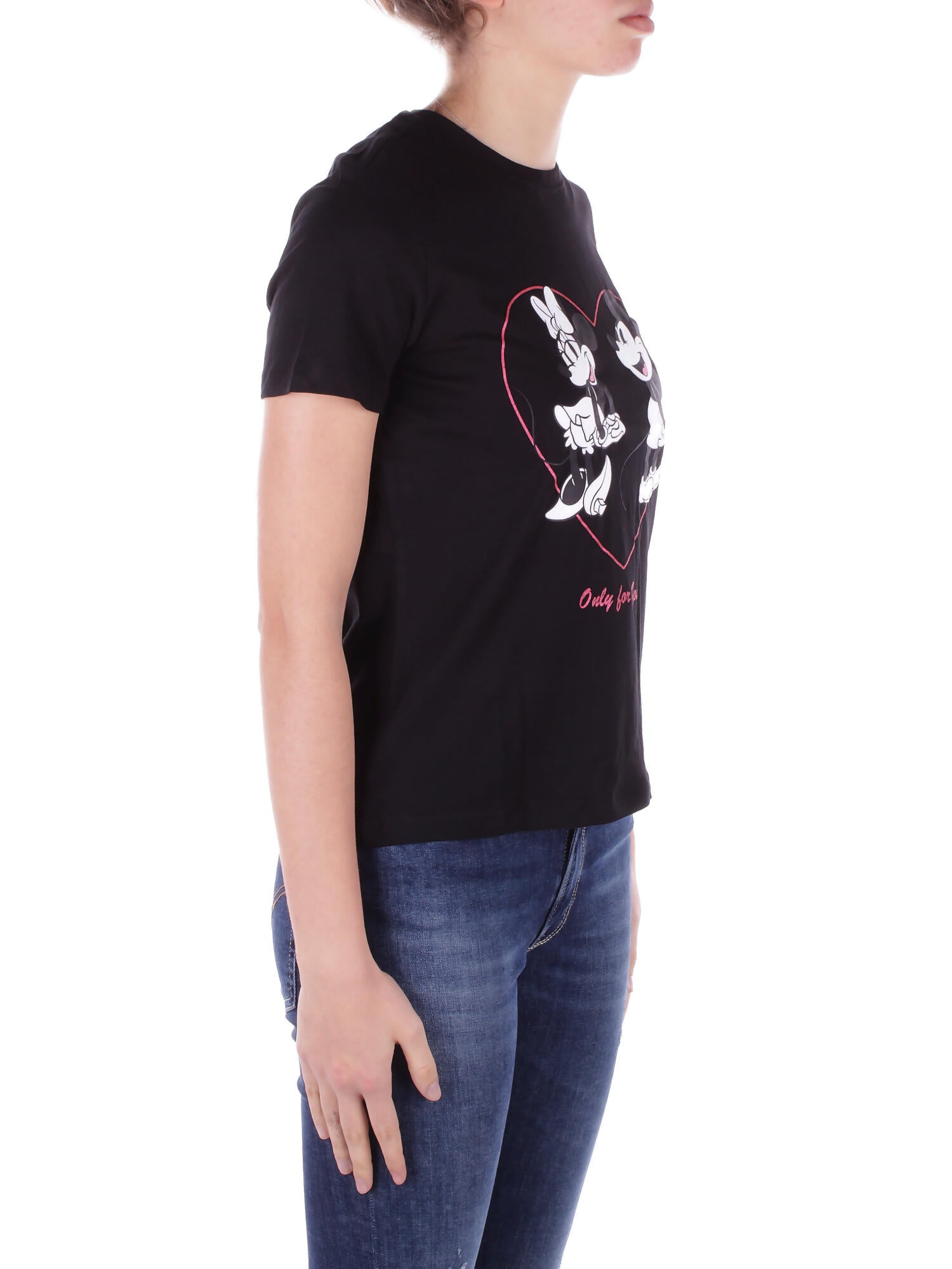 ONLY Donna T-shirt 15317991 BLACK Onlmickey life reg s\s valenti Black