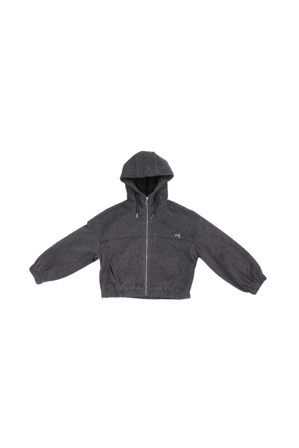 MANILA GRACE Bambina Giacca M2858W25 MA642 Full zip con cappuccio Grigio
