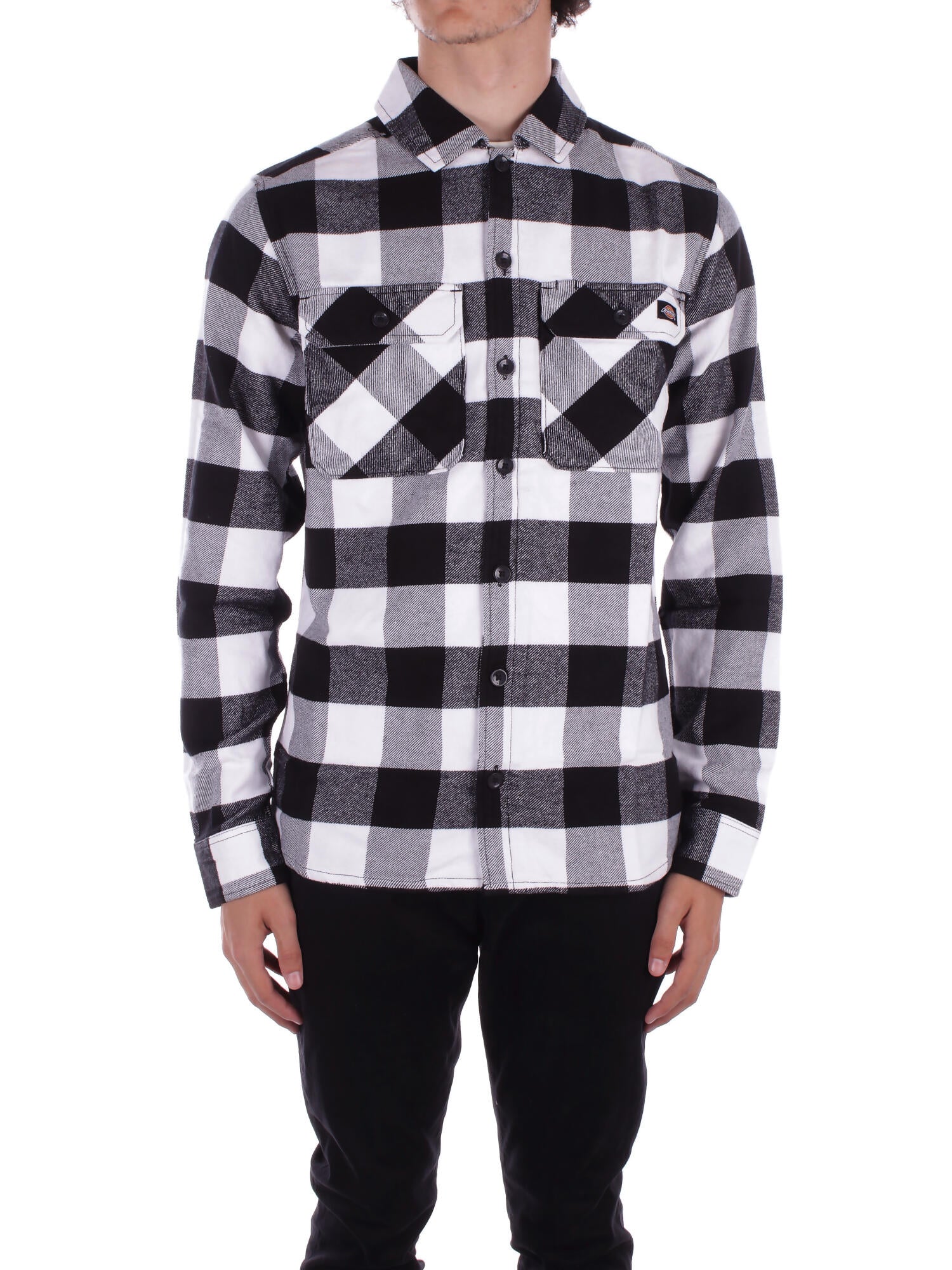 DICKIES Uomo Camicia DK0A4XDZ BLK1 Sacramento shirt black Black