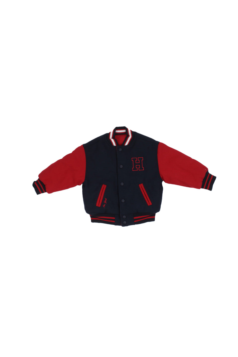 TOMMY HILFIGER Bambino Giubbotto KB0KB09991 C1G# Reversible graphic bomber Blu