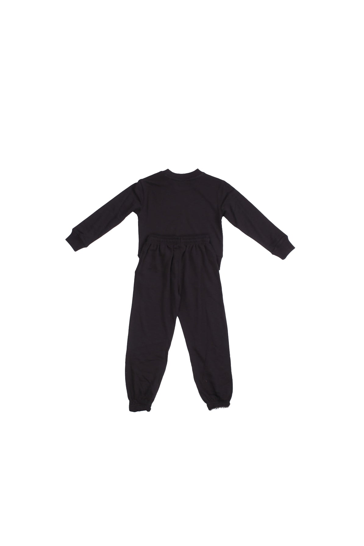 NEW BALANCE Bambina Tuta LAKG0239 BK Stacked logo ft cr ew and jog Nero