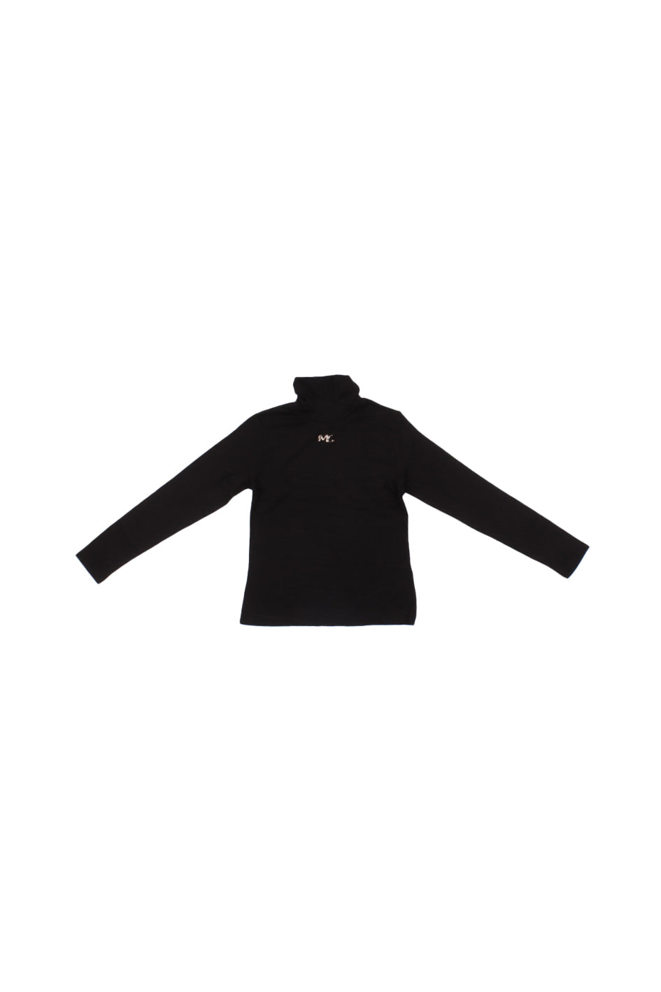 MANILA GRACE Bambina Maglia M2867W25 MA001 Dolcevita Nero