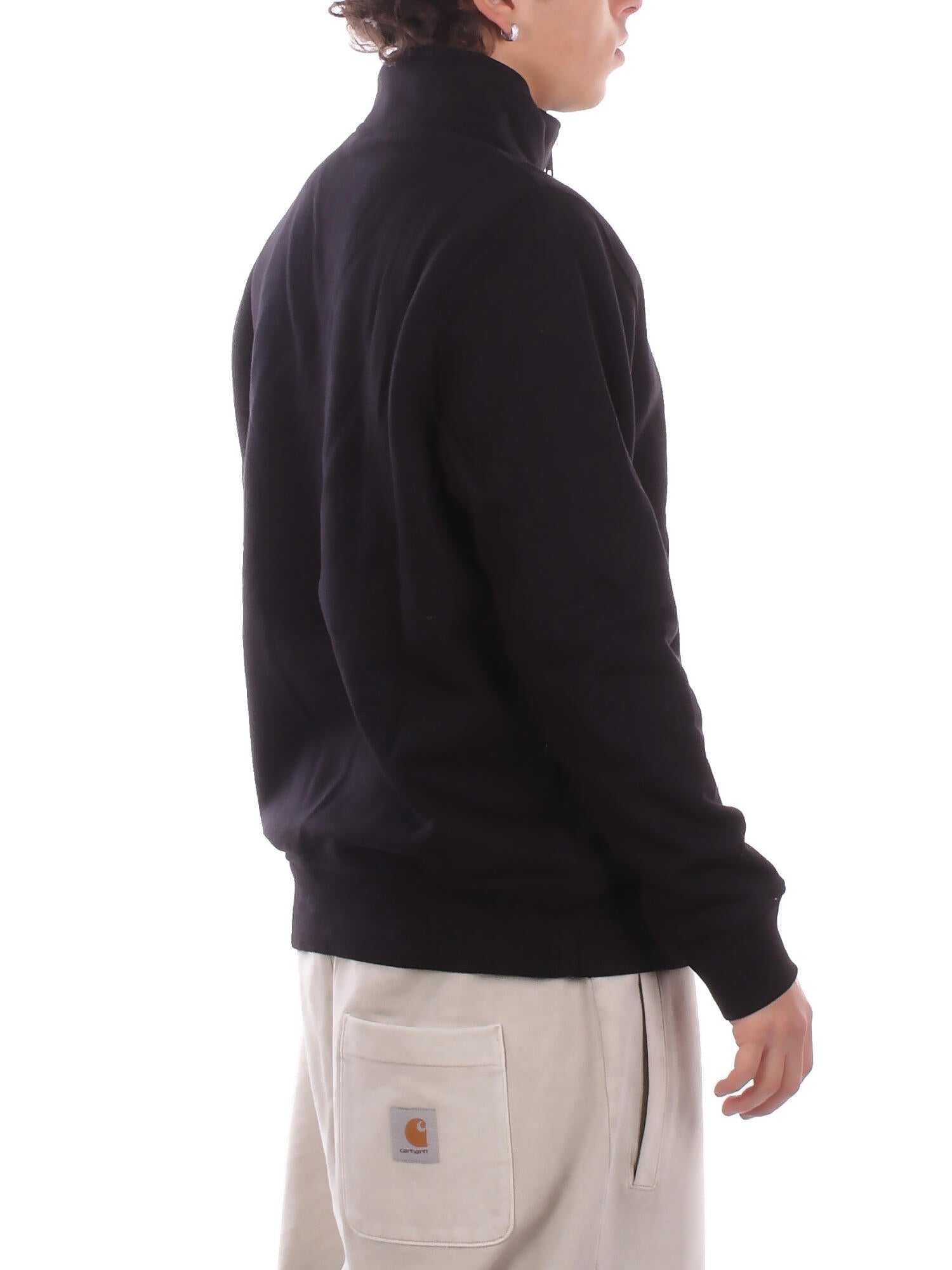 DICKIES Uomo Felpa DK0A4XD4 BLK1 Oakport quarter zip Black