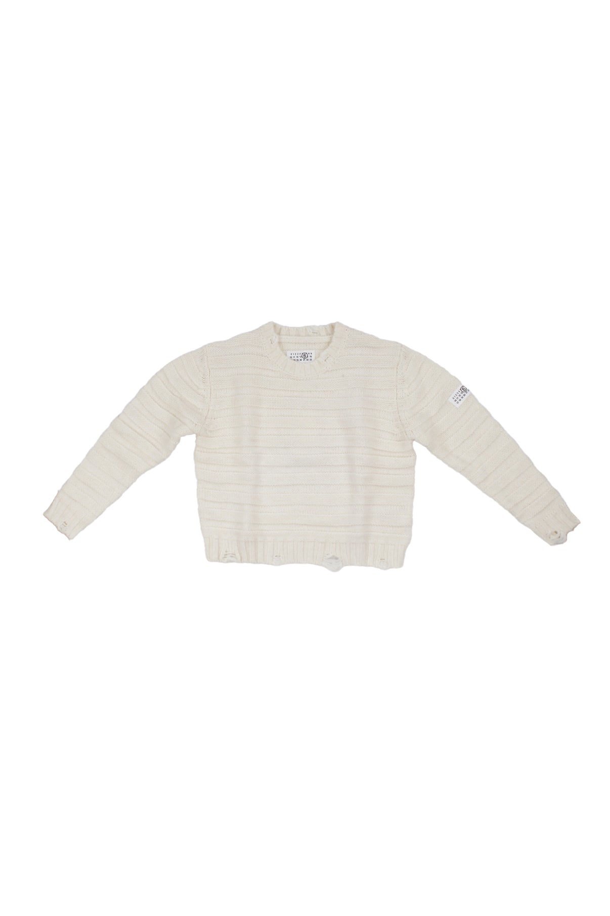MM6 MAISON MARGIELA Unisex Junior Maglia M60880 MM06P M6101 Lana Panna