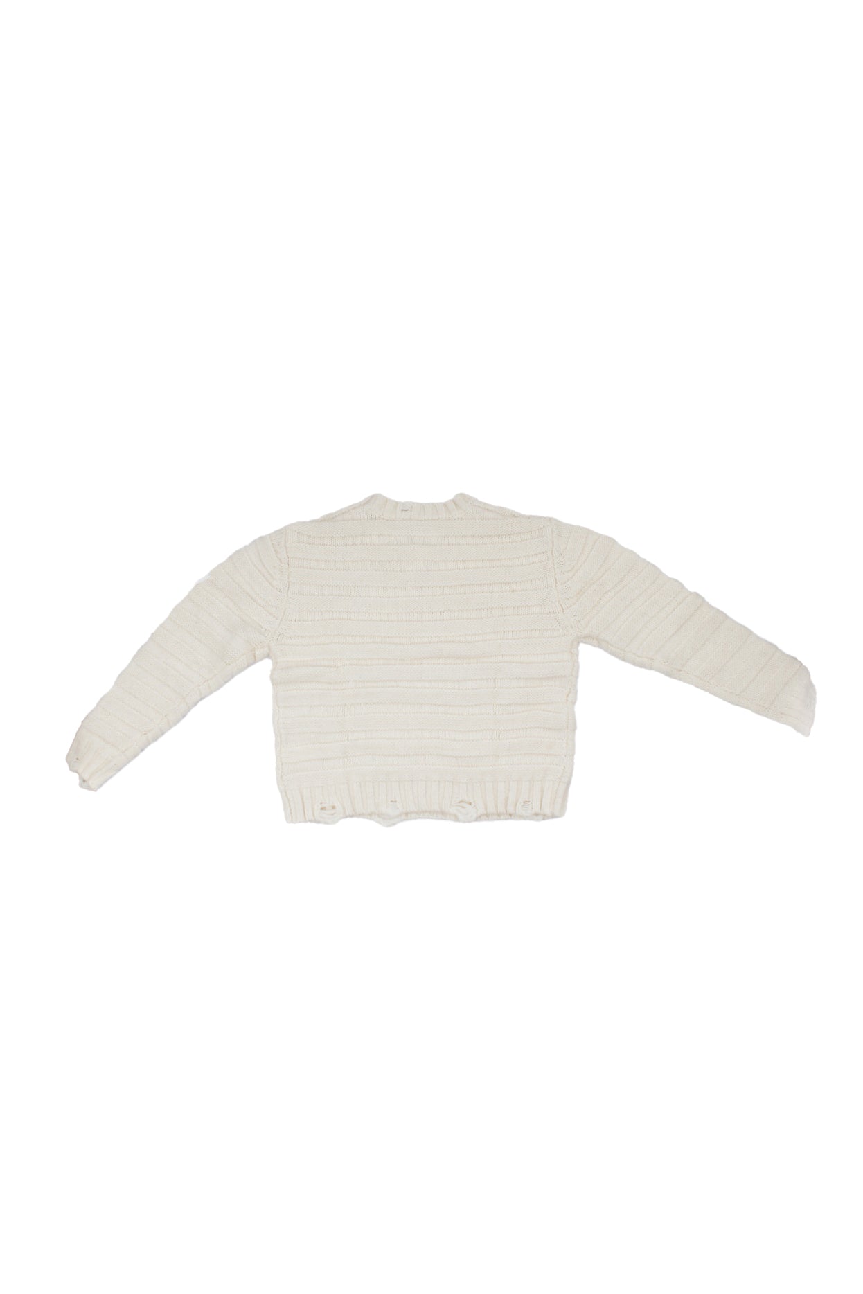 MM6 MAISON MARGIELA Unisex Junior Maglia M60880 MM06P M6101 Lana Panna
