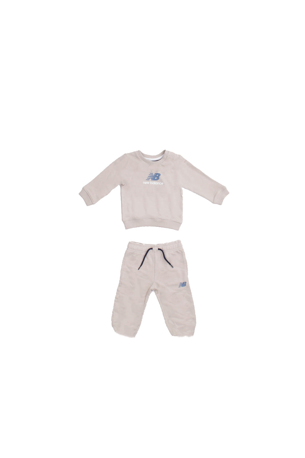 NEW BALANCE Bambino Tuta LAKB0313I TWF Nb ft crew & jogger set Beige