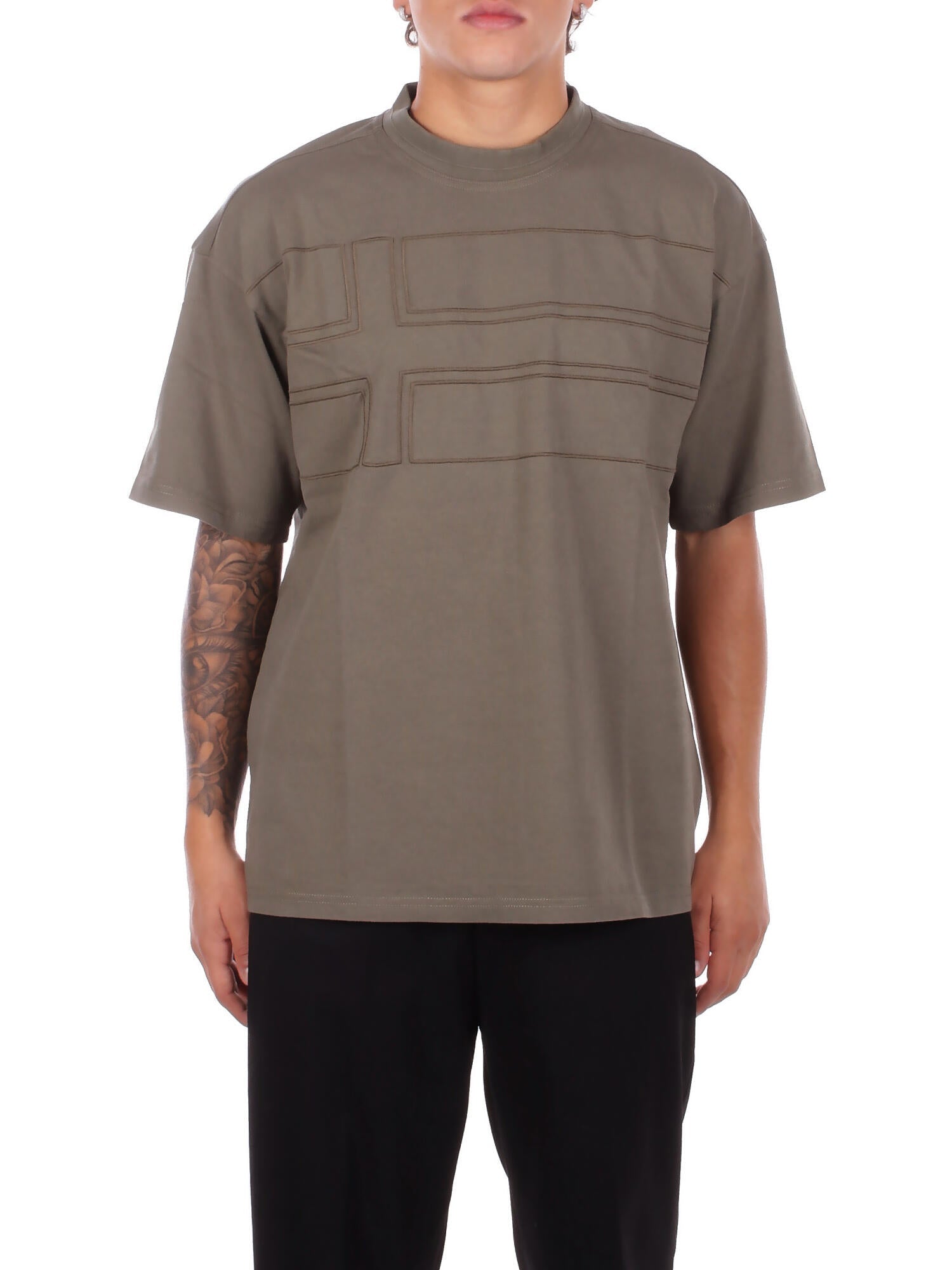 NAPAPIJRI Uomo T-shirt NP0A88YP G0A1 S-braies ss Tea leaf