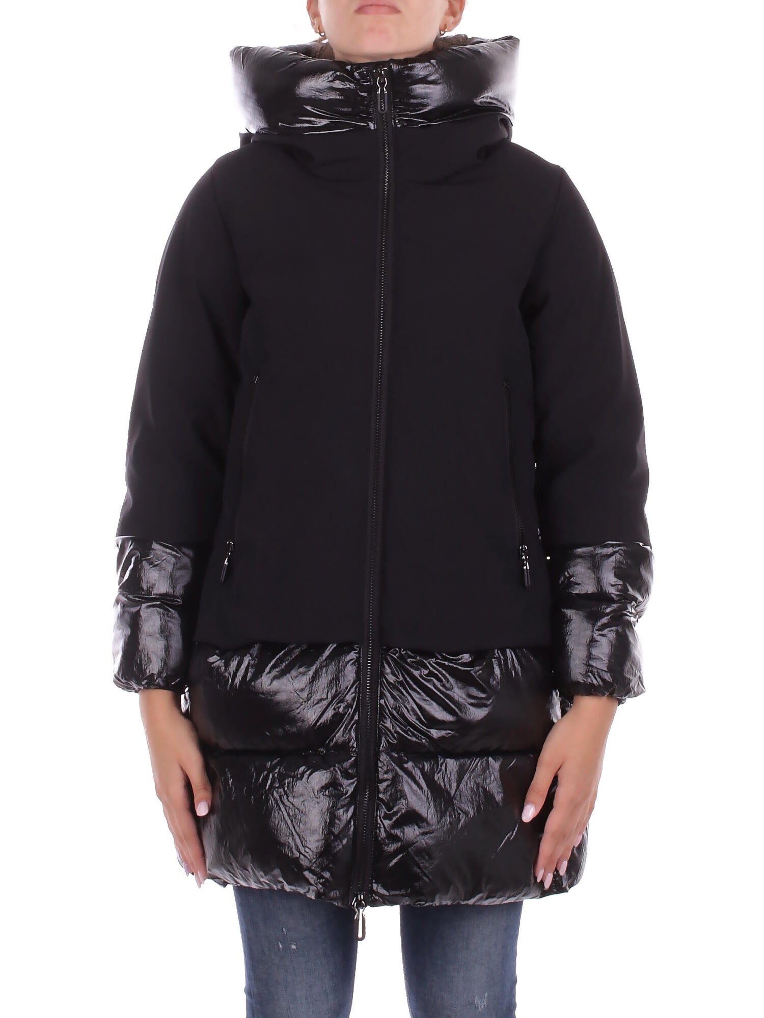 CRUISE Donna Giubbotto WJ07981 0208 Allegra woman padded jacket Caviar