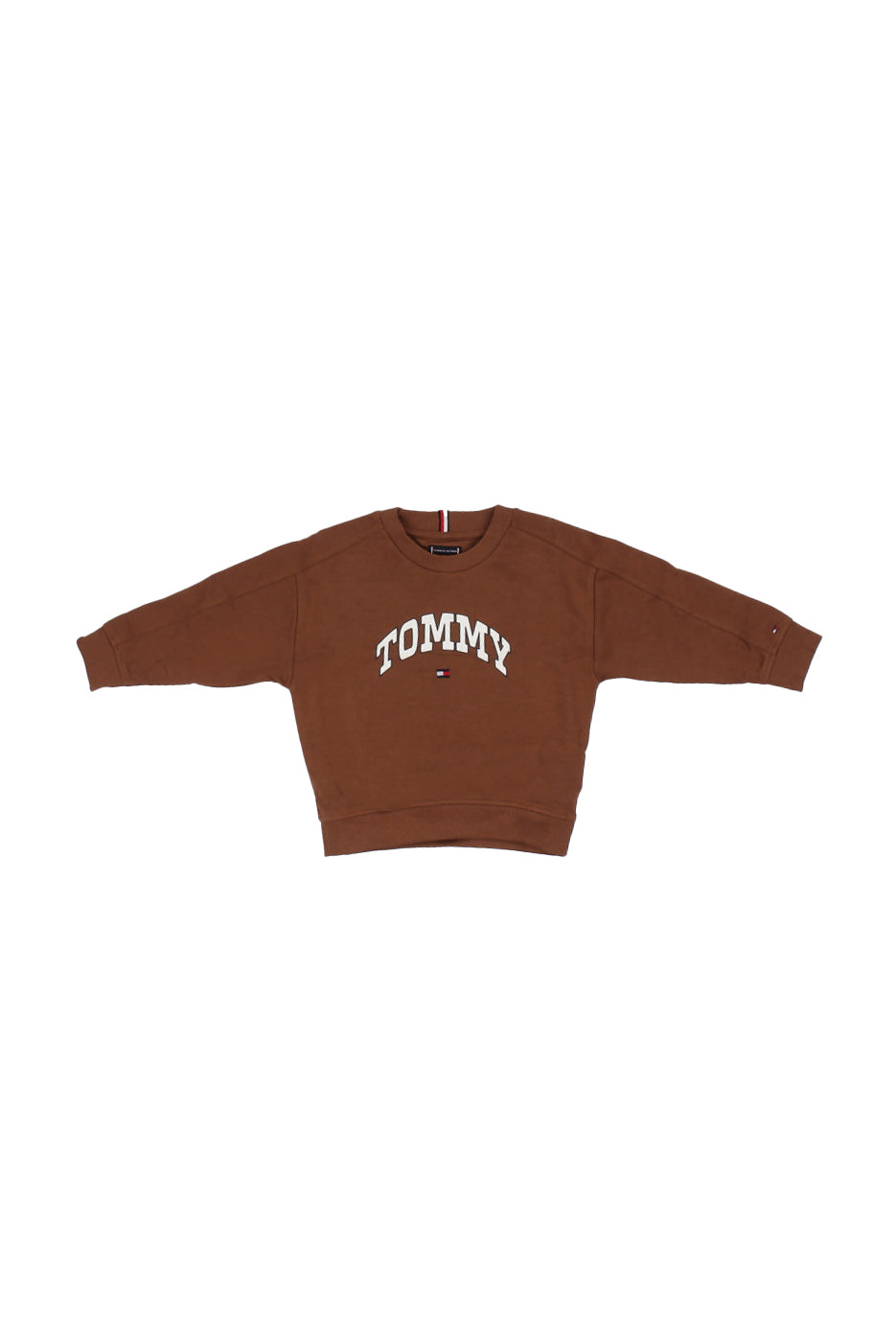 TOMMY HILFIGER Bambino Felpa KB0KB09899 GVP## Varsity raised print Nocciola