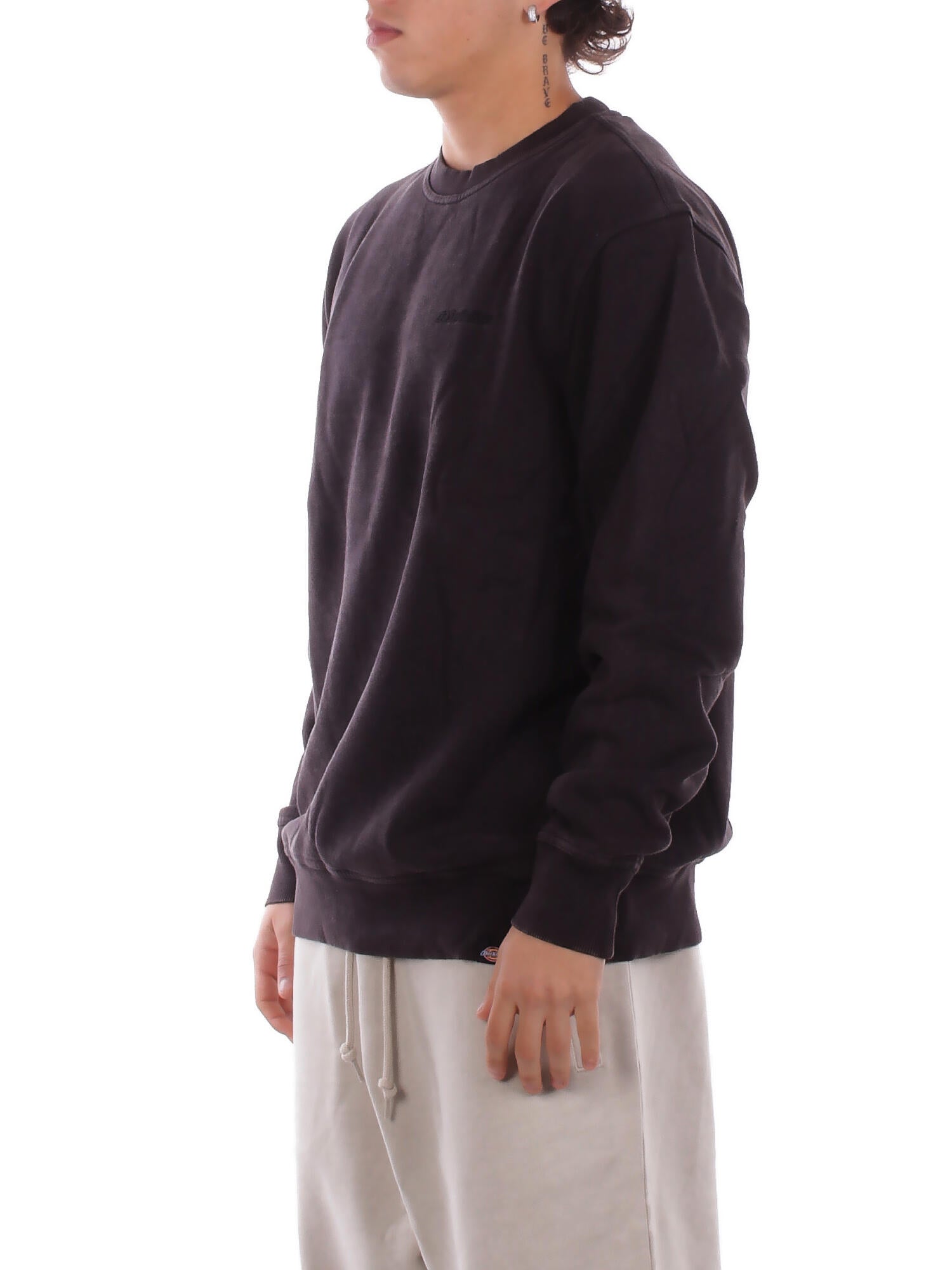 DICKIES Uomo Felpa DK0A864H BLK1 Plentywood sweatshirt Black