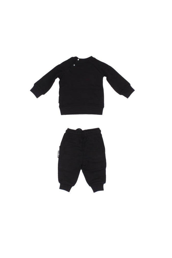 JOHN RICHMOND Bambina Tuta RIA25018CF BLACK Set sweatshirt+pants wekan Black