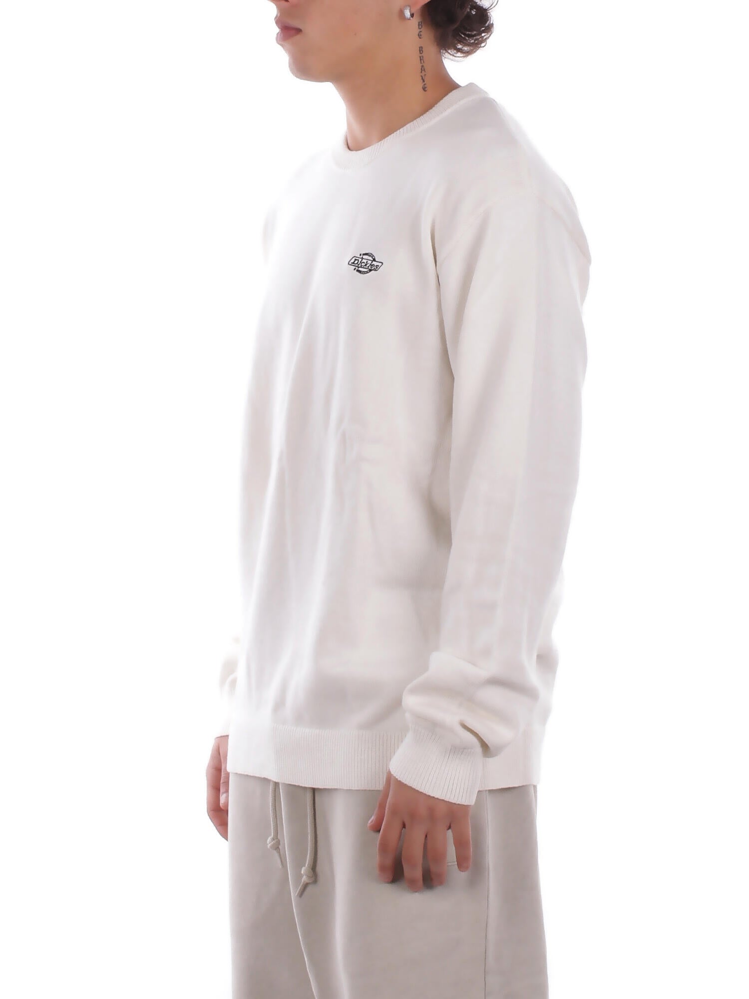DICKIES Uomo Maglia DK0A87OP C481 Summerdale sweater Egret