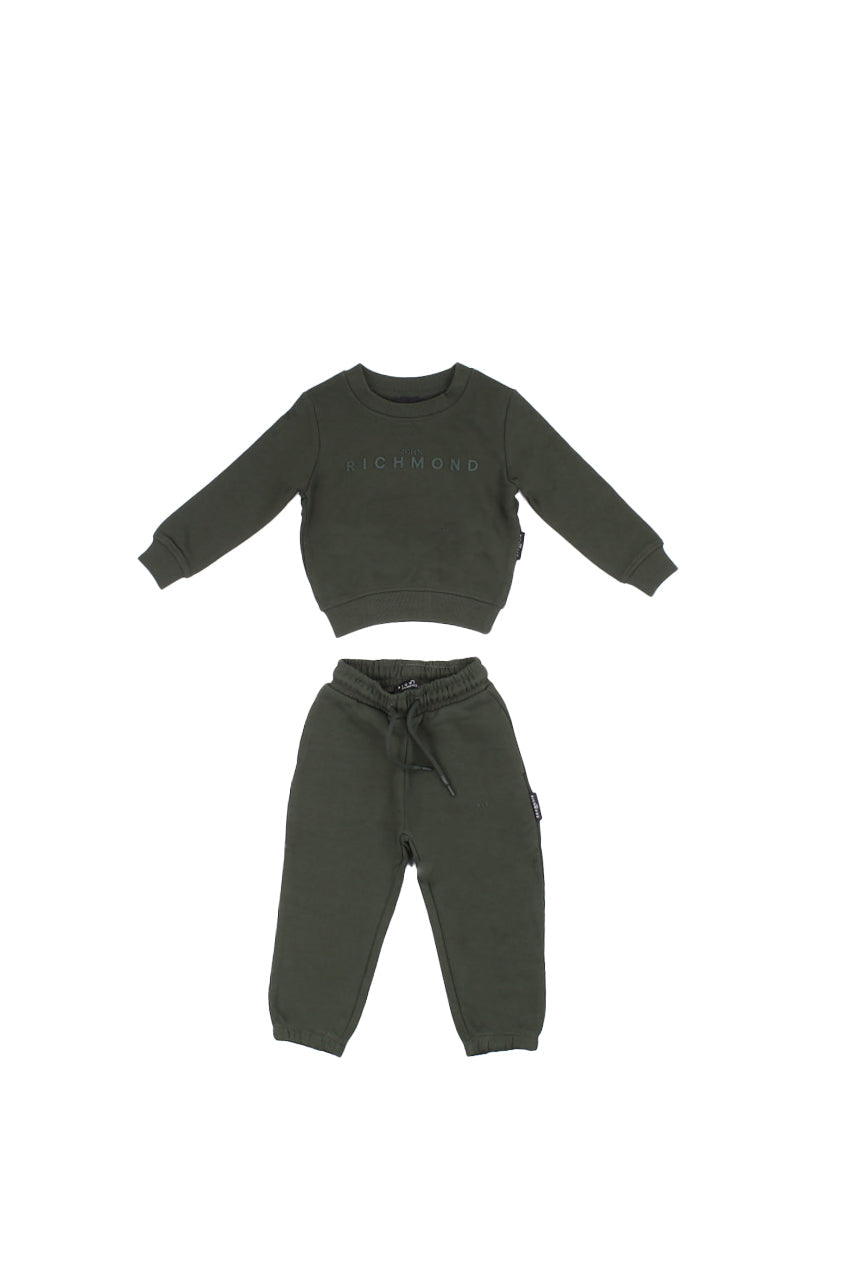 JOHN RICHMOND Bambino Tuta RBA25006CF FOREST Set sweatshirt+pants sibri Forest green