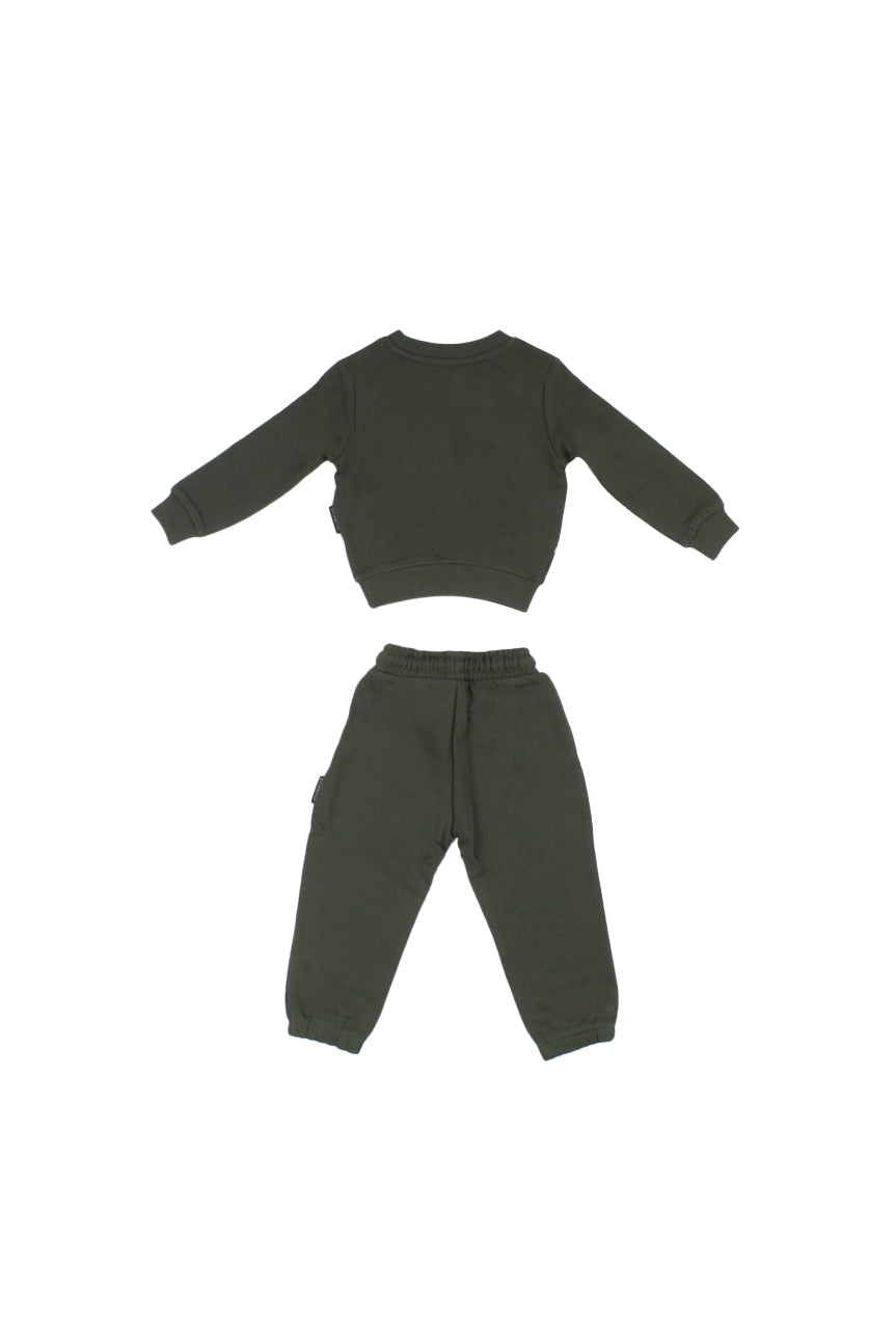 JOHN RICHMOND Bambino Tuta RBA25006CF FOREST Set sweatshirt+pants sibri Forest green