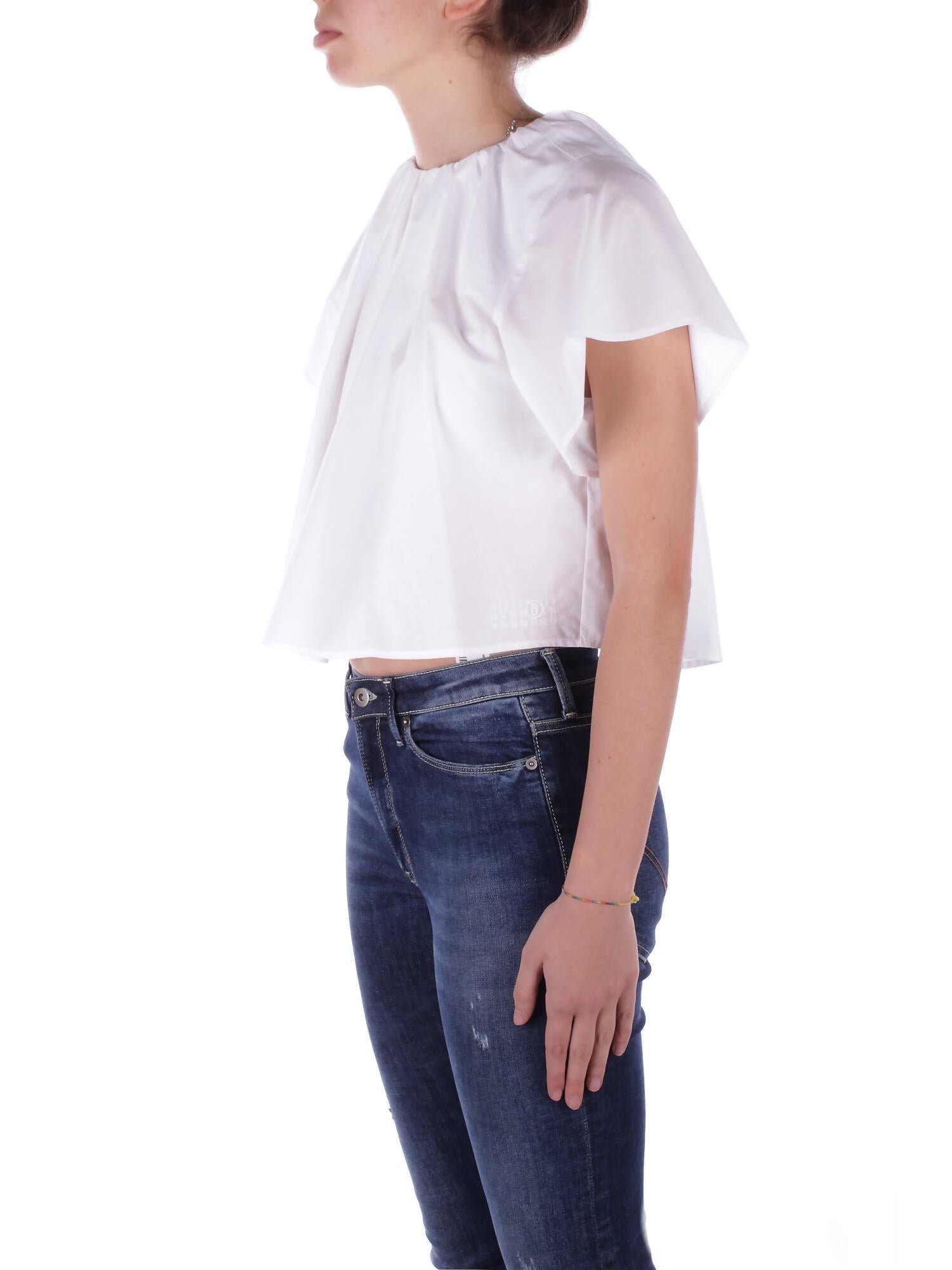 MM6 MAISON MARGIELA Bambina Top M60760-MM014 M6100 Top Bianco