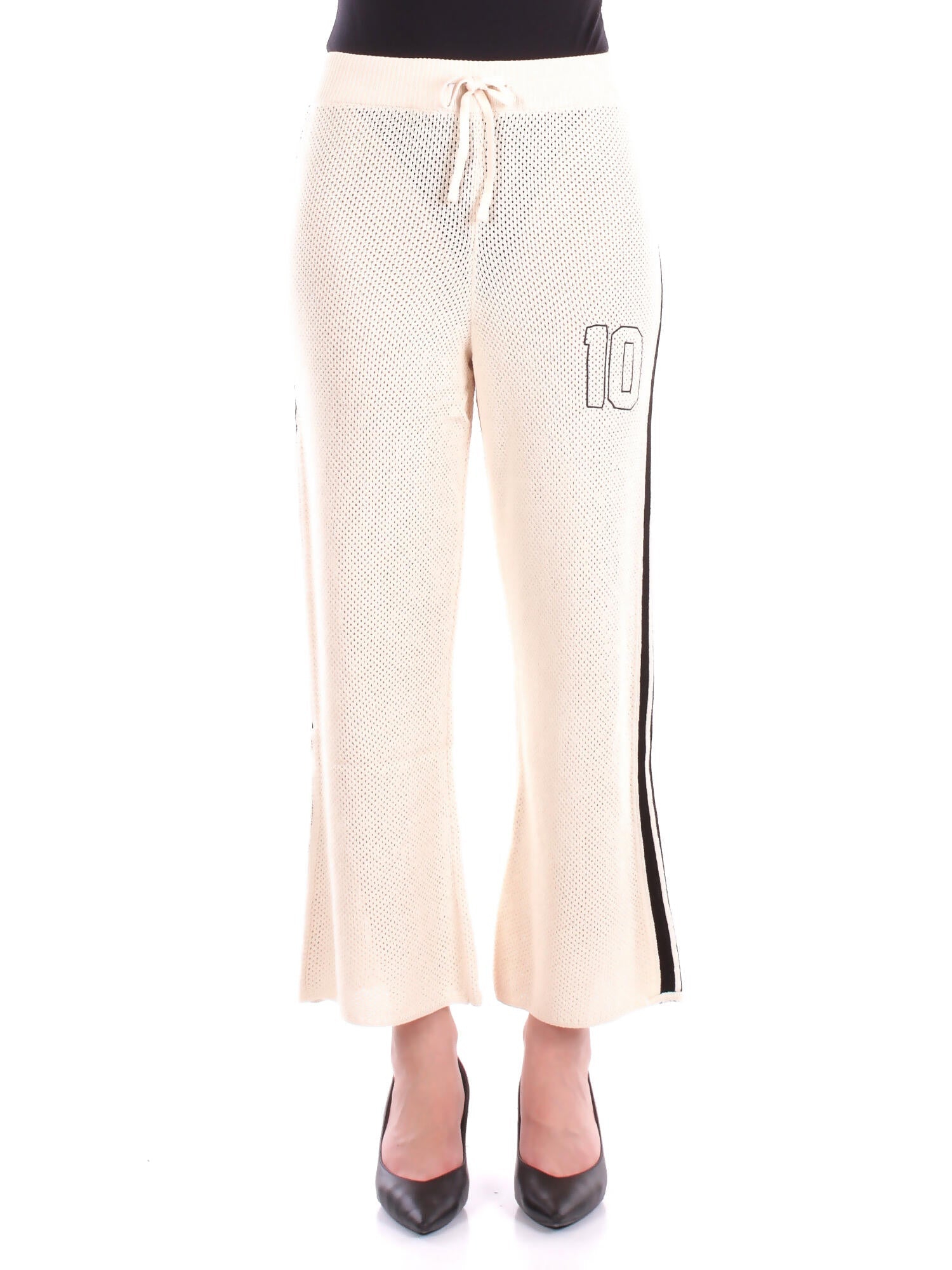 BARROW Donna Pantalone S5BWWOPA110 BW029 Knitted pants woman Vanilla