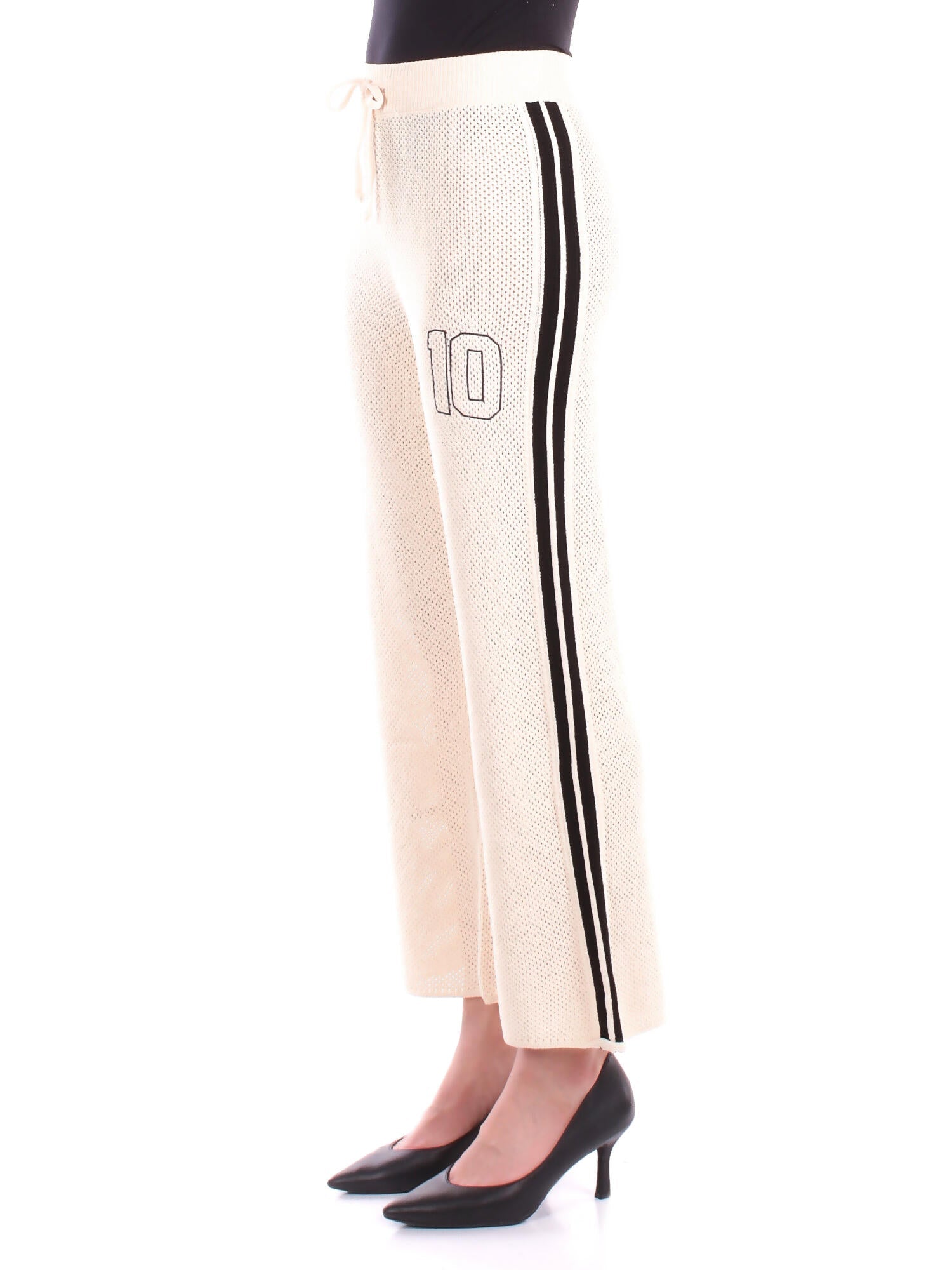 BARROW Donna Pantalone S5BWWOPA110 BW029 Knitted pants woman Vanilla