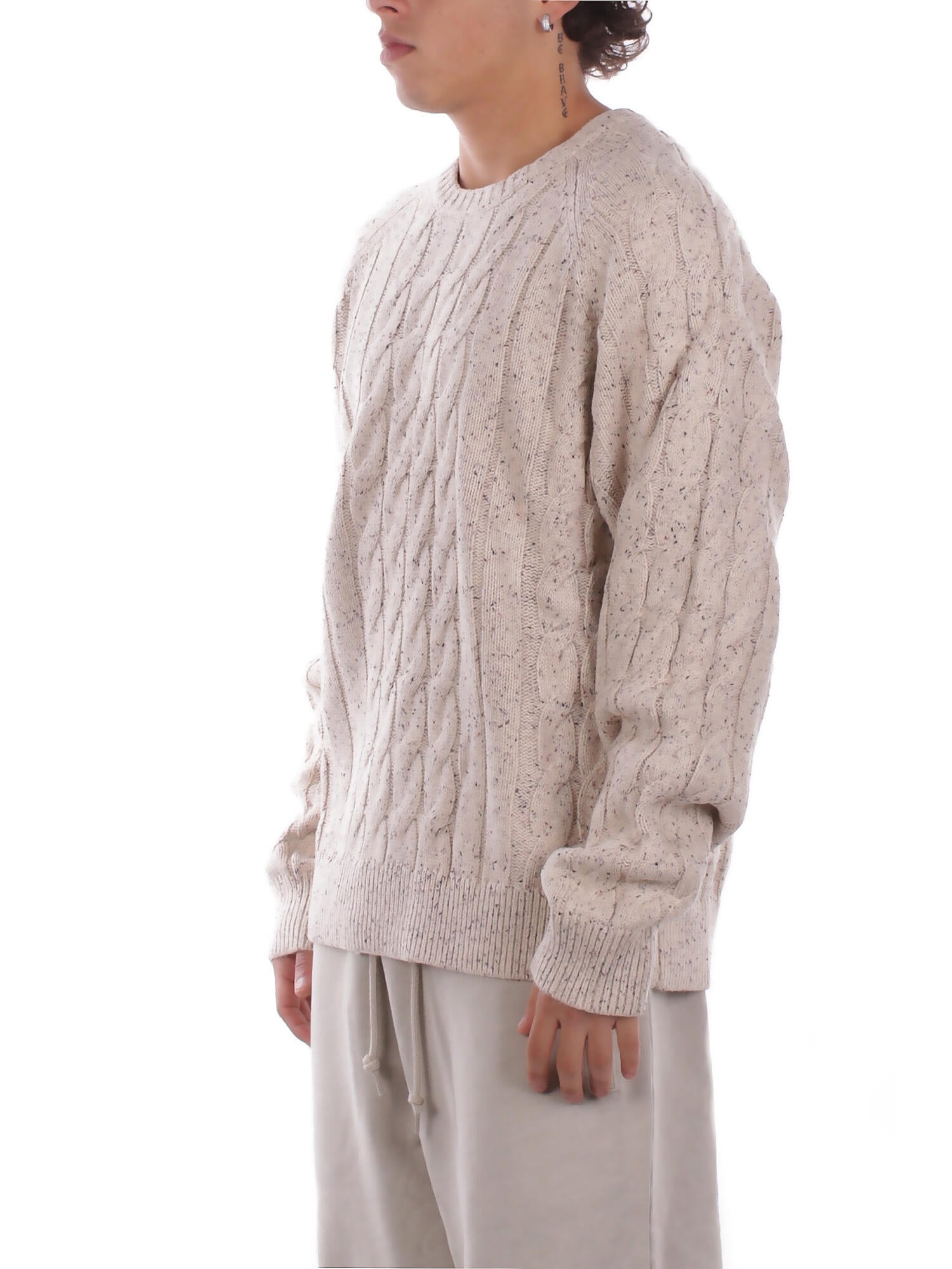 DICKIES Uomo Maglia DK0A87OR L171 Vanleer cable sweater Wood ash