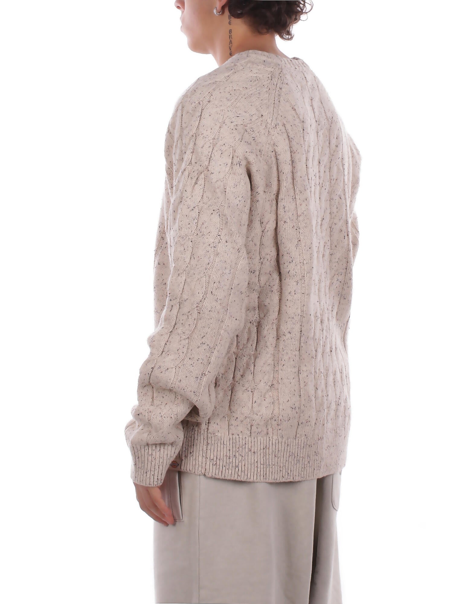 DICKIES Uomo Maglia DK0A87OR L171 Vanleer cable sweater Wood ash