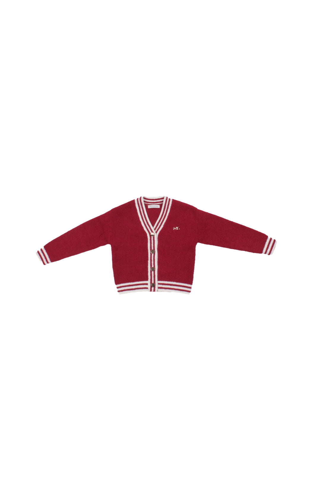 MANILA GRACE Bambina Maglia M2820W25 MA640 Cardigan Bordeau