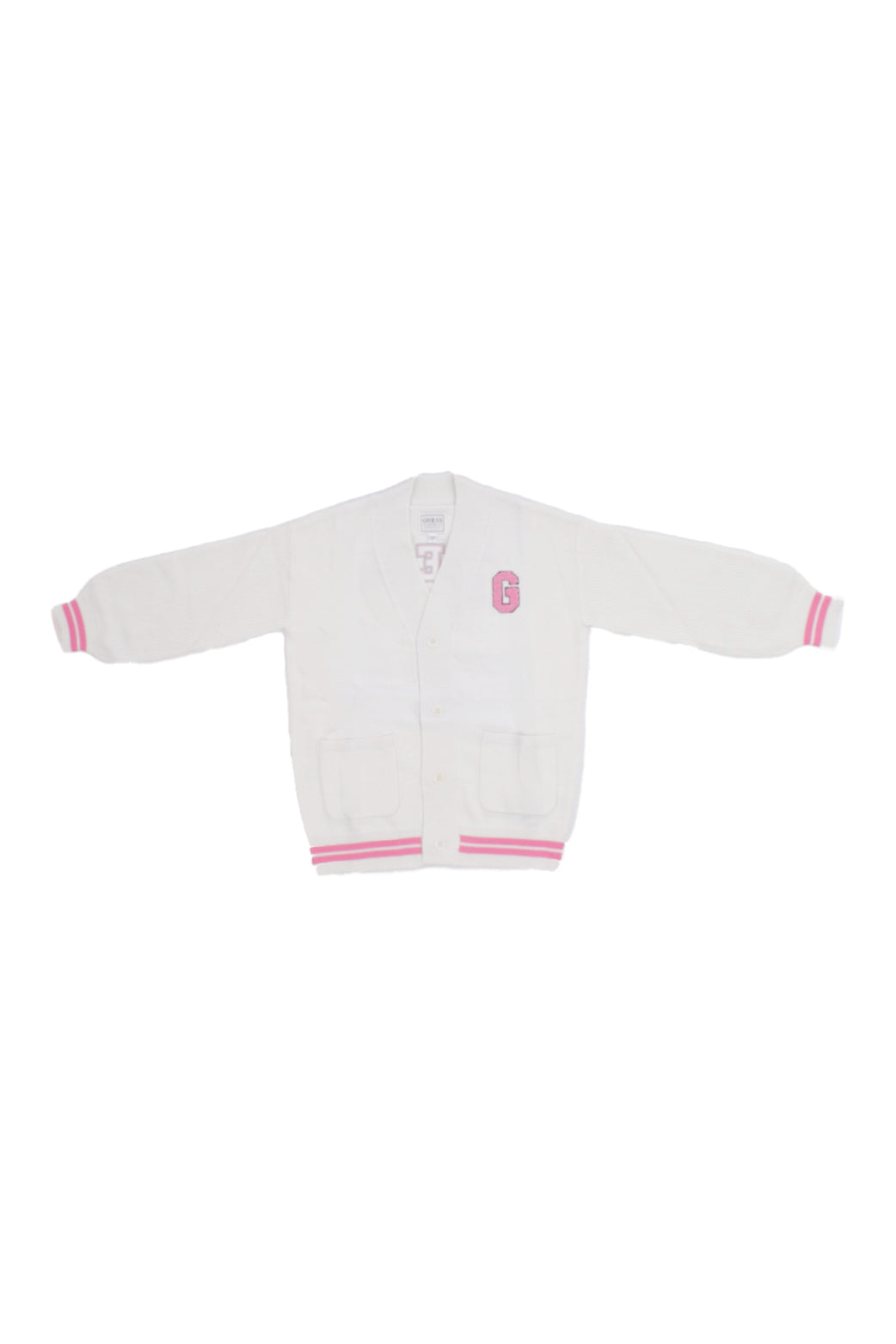 GUESS Bambina Maglia J5YR11 Z3OF0 G011 Ls cardigan Pure white