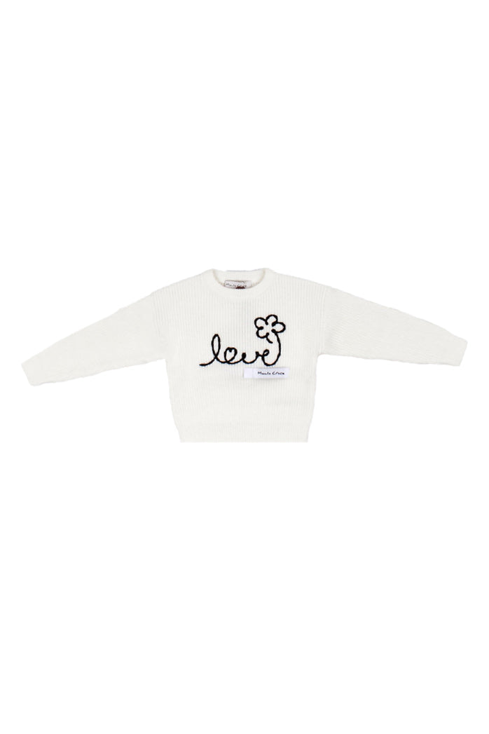 MANILA GRACE Bambina Maglia MB3039W25 MA646 Crop Lana