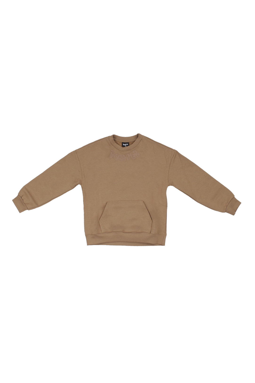 DISCLAIMER Bambino Felpa 25IDK58651 BROWN : maglia bimbo over in felpa Brown