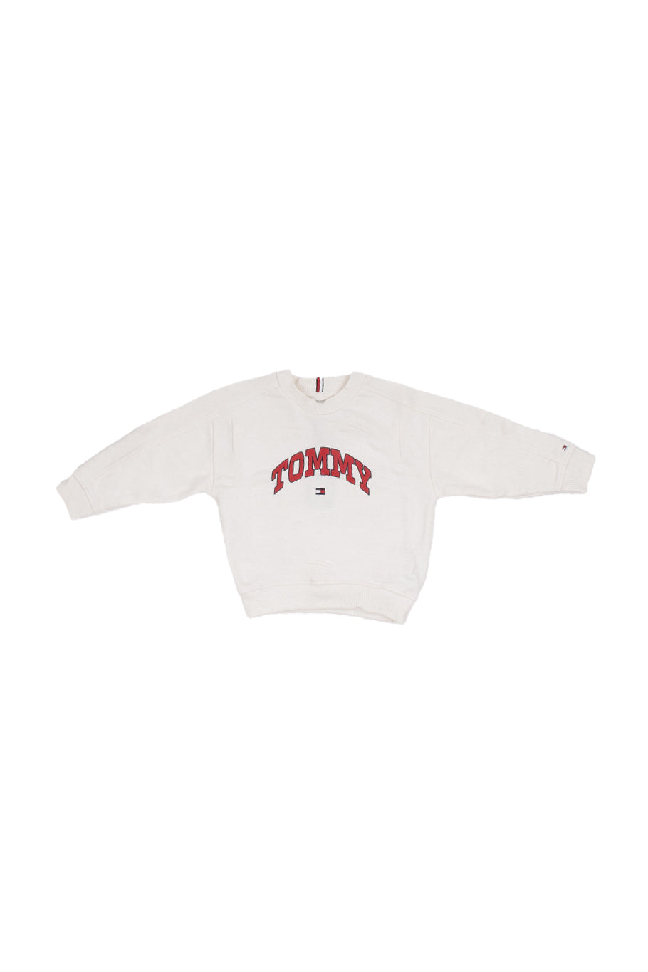 TOMMY HILFIGER Bambino Felpa KB0KB09899 YA8## Varsity raised print Ivory