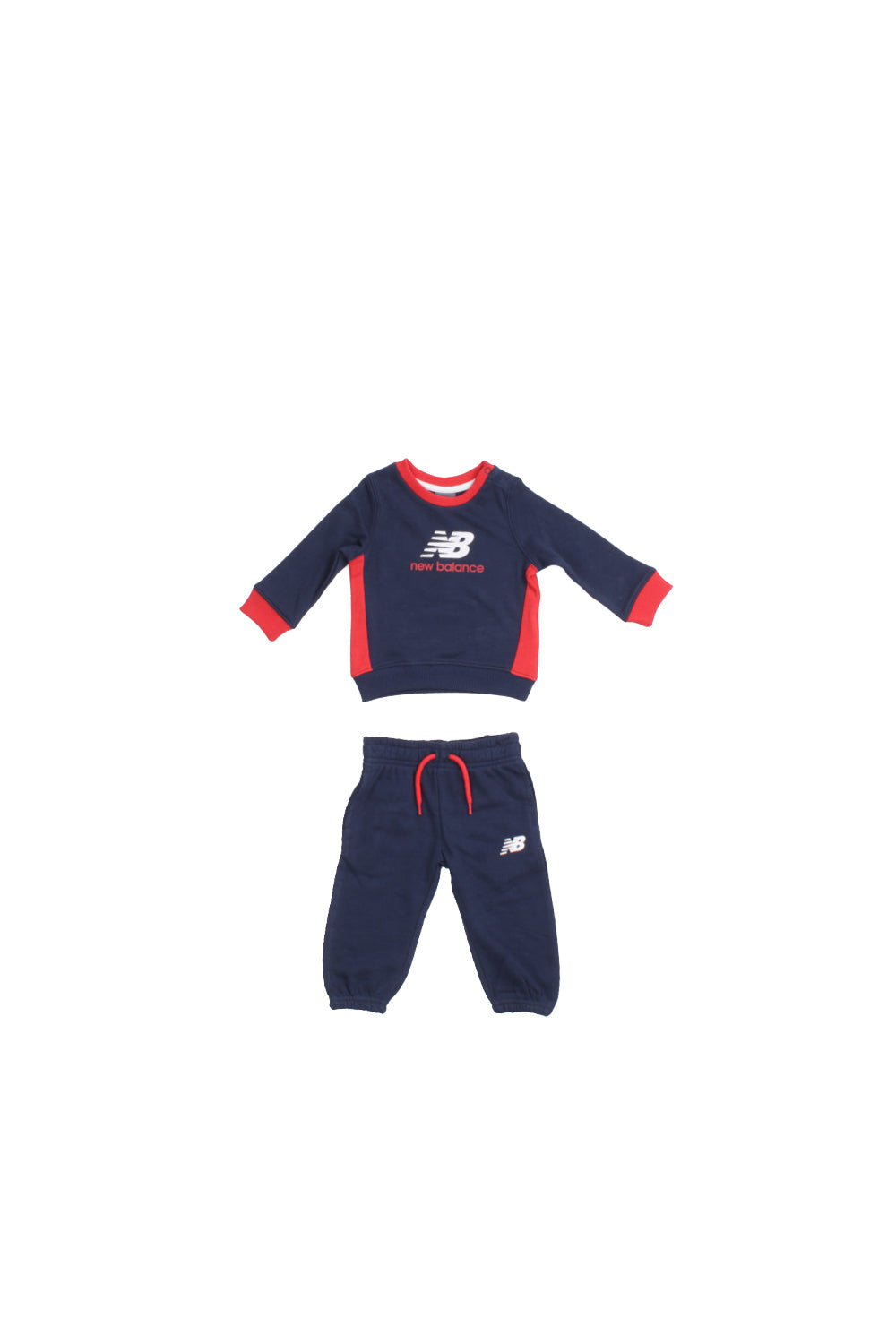 NEW BALANCE Bambino Tuta LAKB0309I NNY Nb contrast ft crew & jogger s Blu