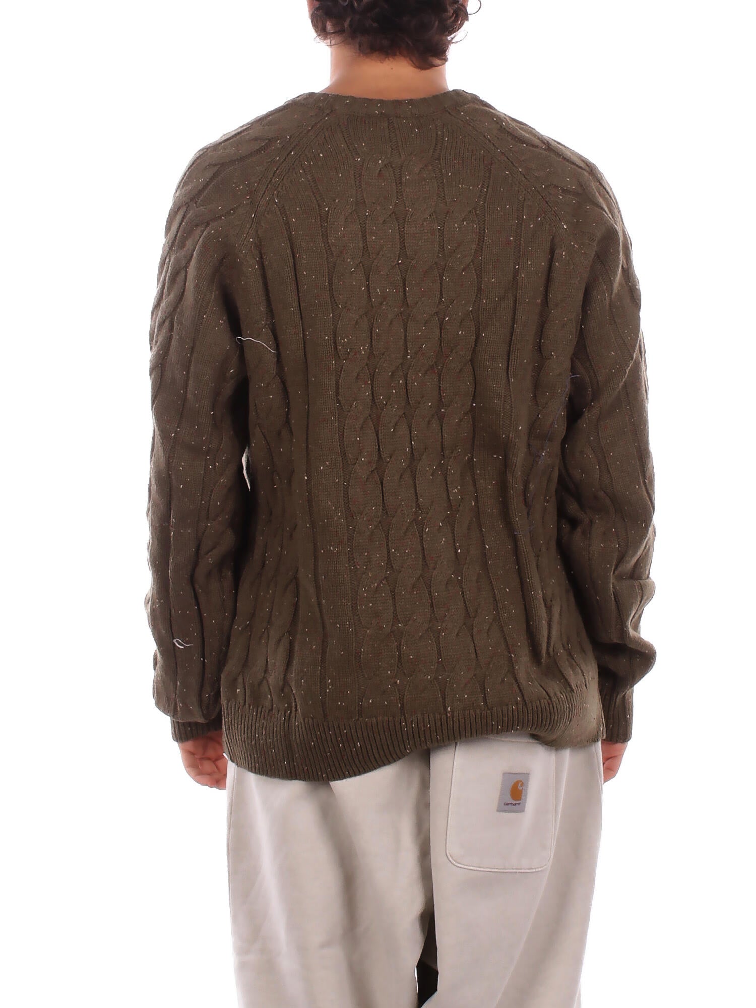 DICKIES Uomo Maglia DK0A87OR MGR1 Vanleer cable sweater Militare