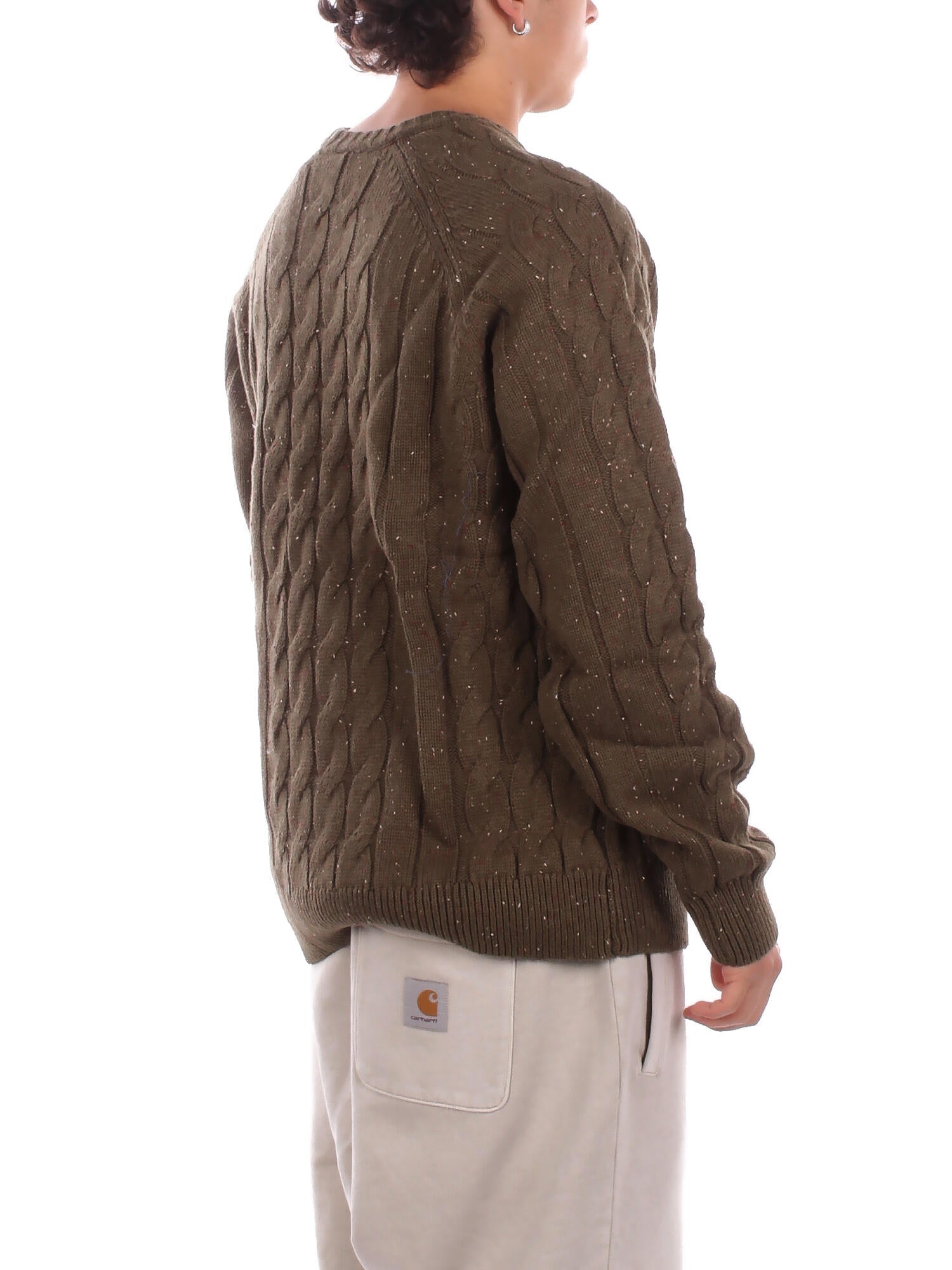 DICKIES Uomo Maglia DK0A87OR MGR1 Vanleer cable sweater Militare