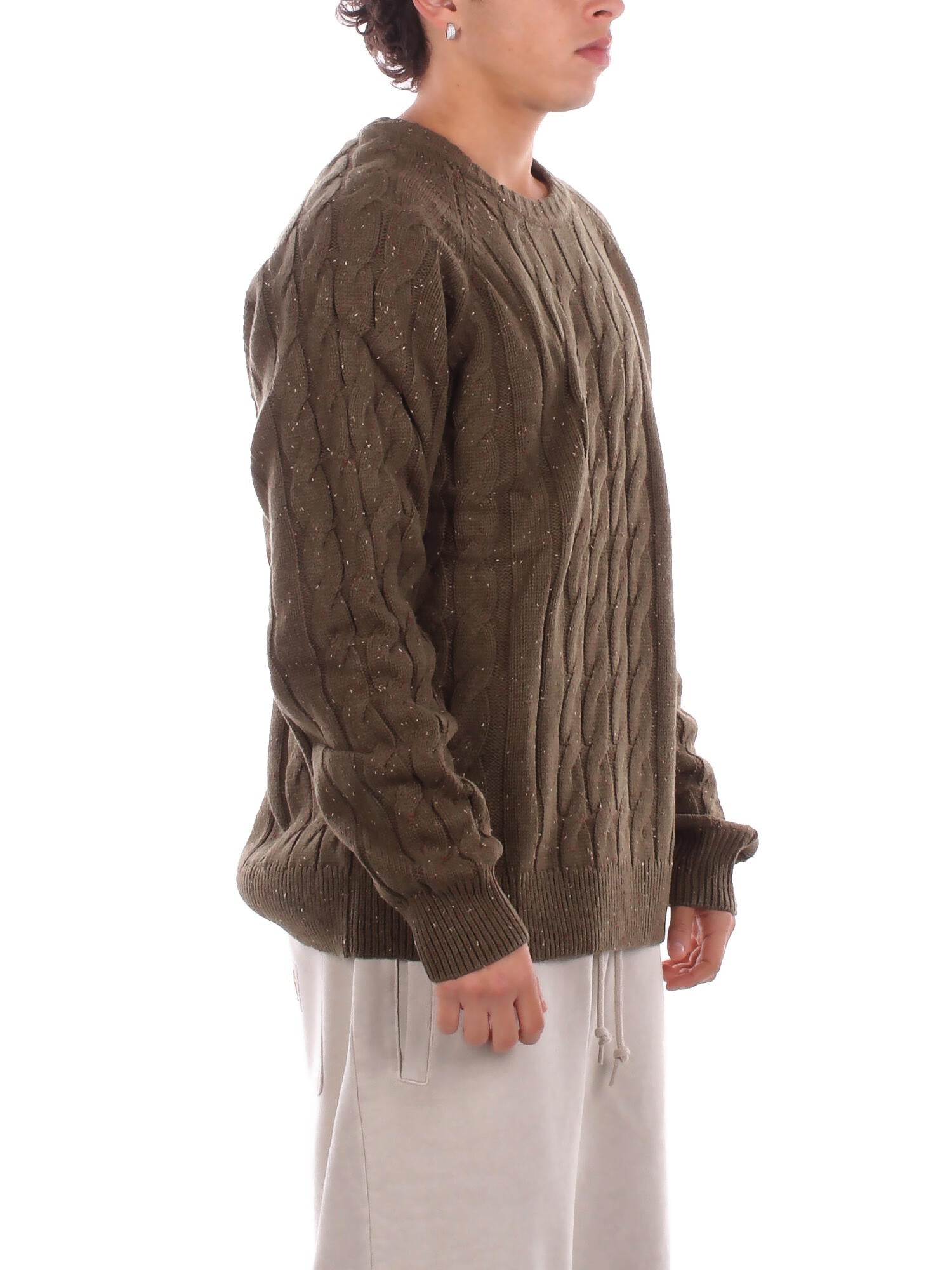 DICKIES Uomo Maglia DK0A87OR MGR1 Vanleer cable sweater Militare