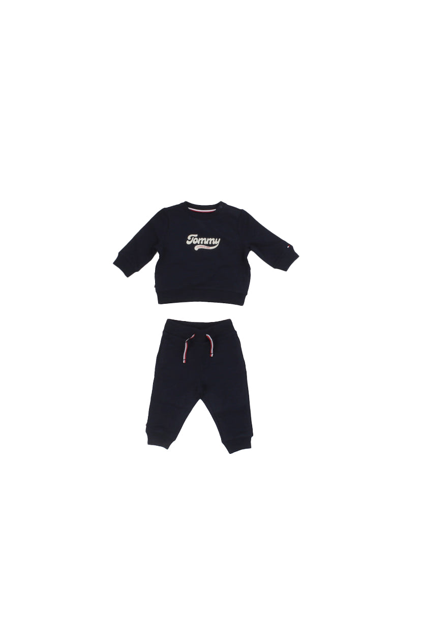 TOMMY HILFIGER Bambino Tuta KN0KN02109 C1G Tommy graphic 2 piece set Navy