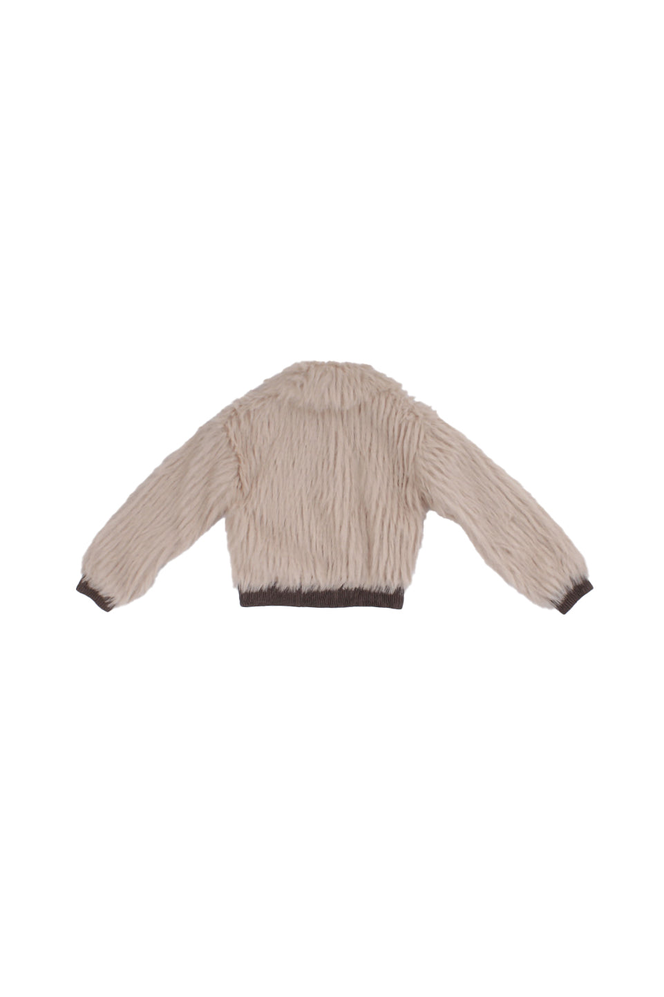 MANILA GRACE Bambina Giubbotto M2951W25 MA645 Bomber pelliccia Cappuccino