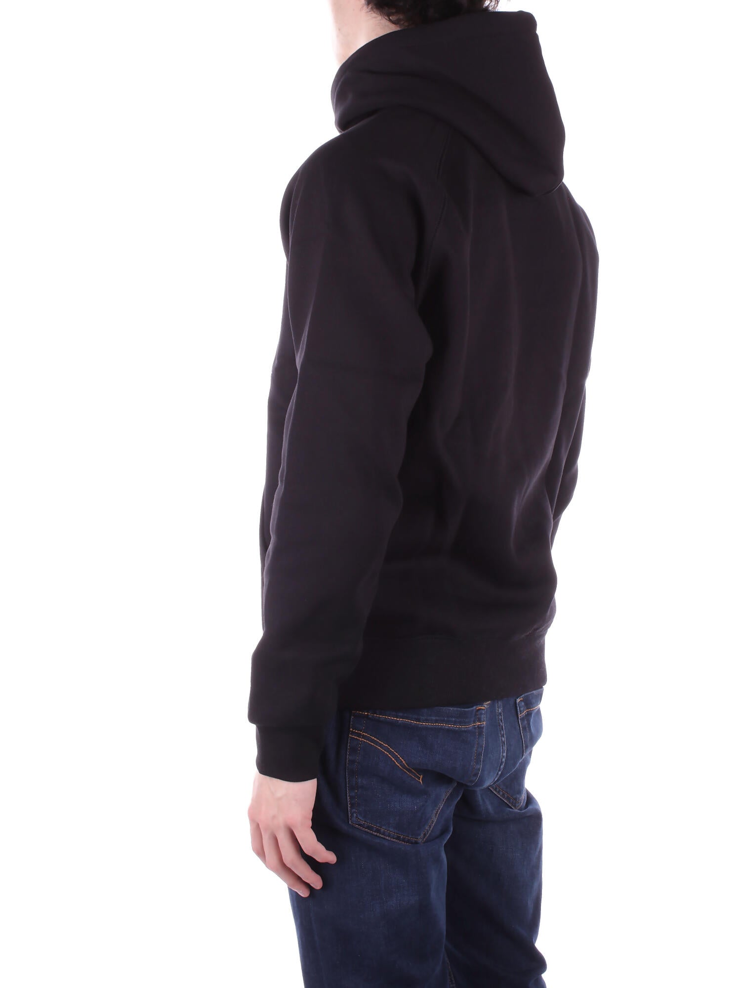 CARHARTT WIP Uomo Felpa I033661 00F XX Hooded chase sweatshirt Black