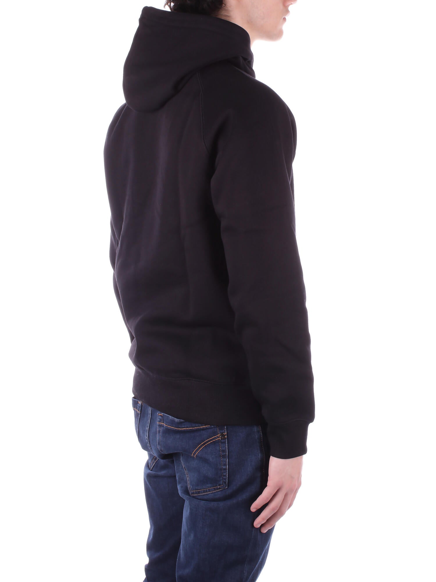 CARHARTT WIP Uomo Felpa I033661 00F XX Hooded chase sweatshirt Black