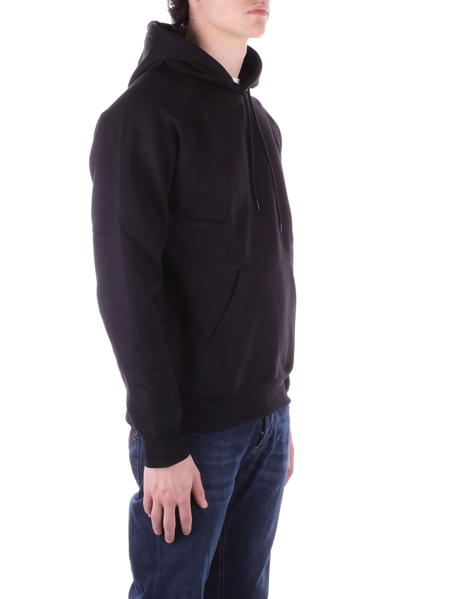 CARHARTT WIP Uomo Felpa I033661 00F XX Hooded chase sweatshirt Black