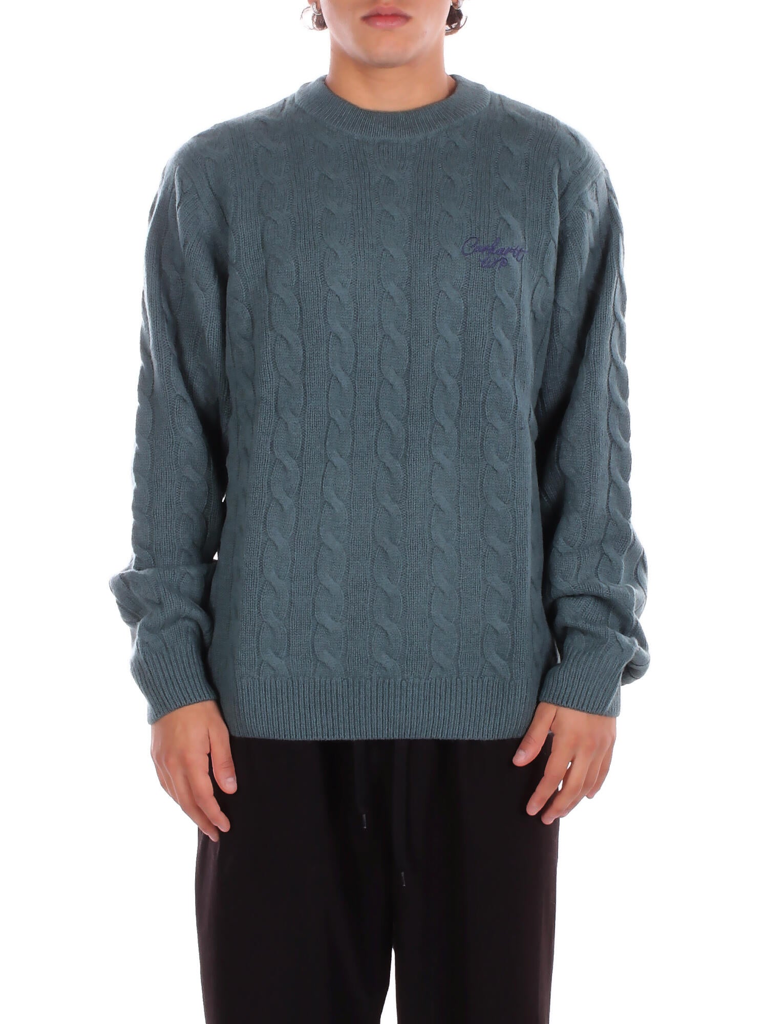 CARHARTT WIP Uomo Maglia I033885 3CGXX Signature sweater Silver pine