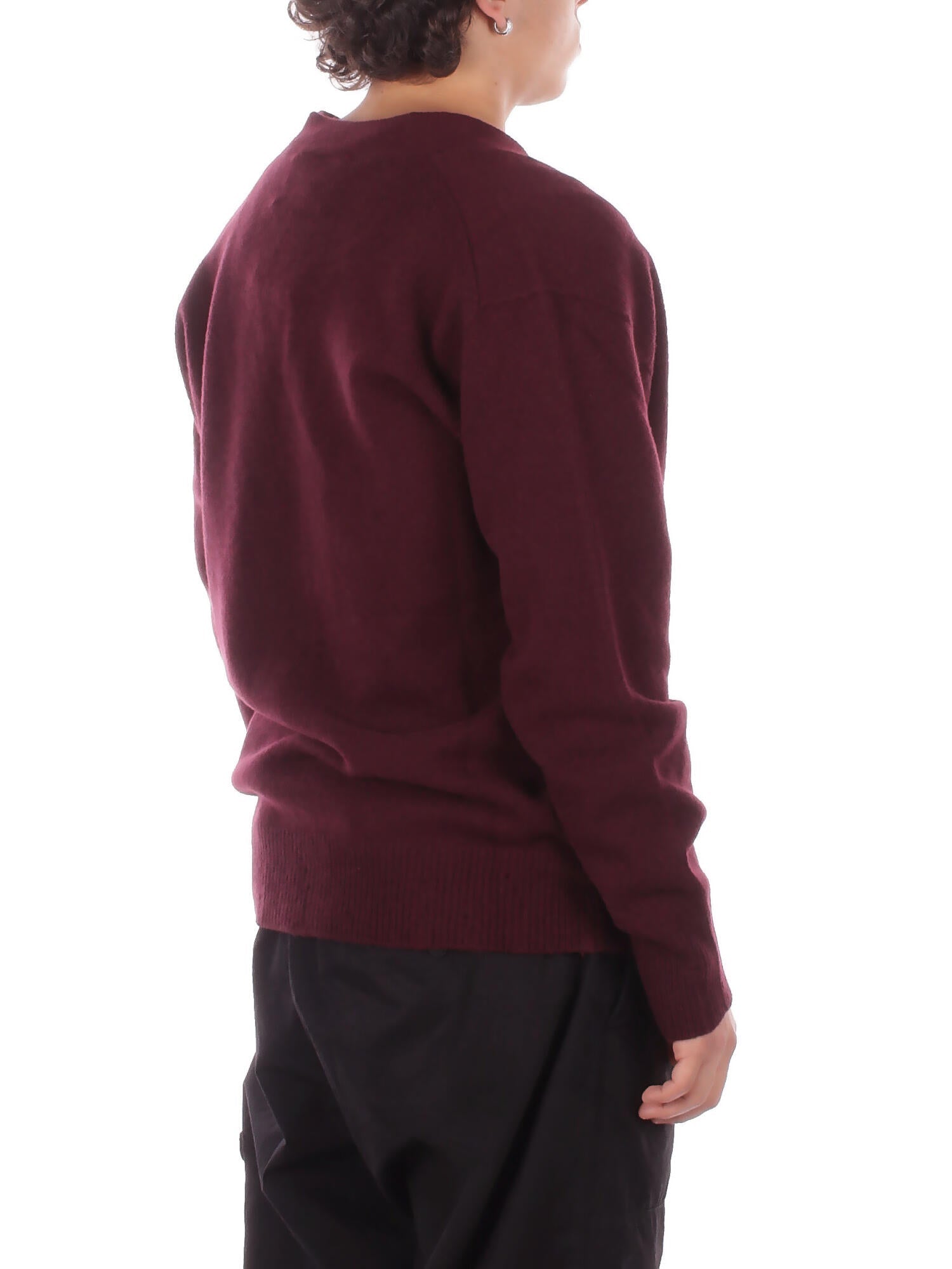 AMARANTO Uomo Maglia B9F0116 FU39 Knitwear Melanzana