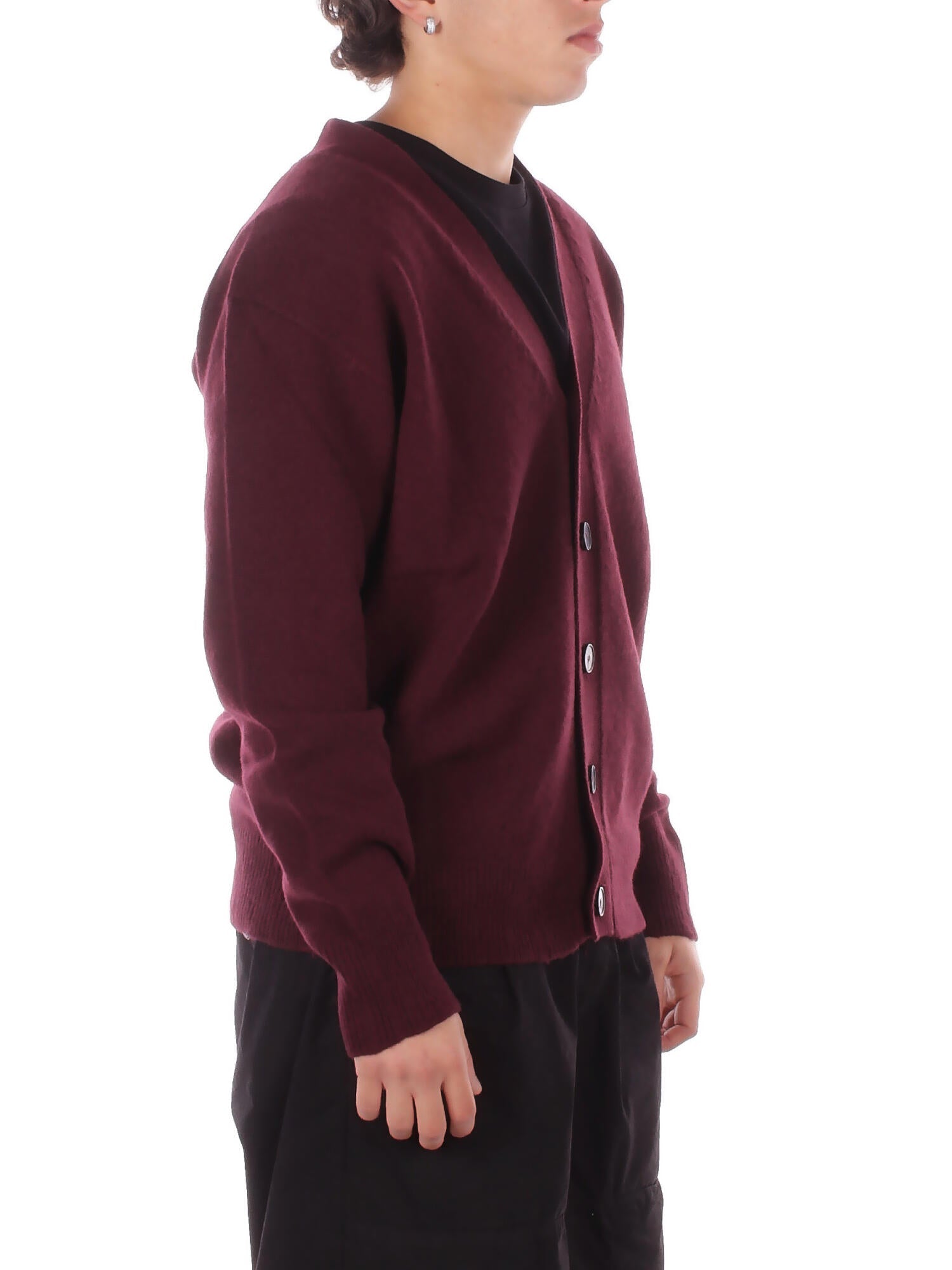 AMARANTO Uomo Maglia B9F0116 FU39 Knitwear Melanzana