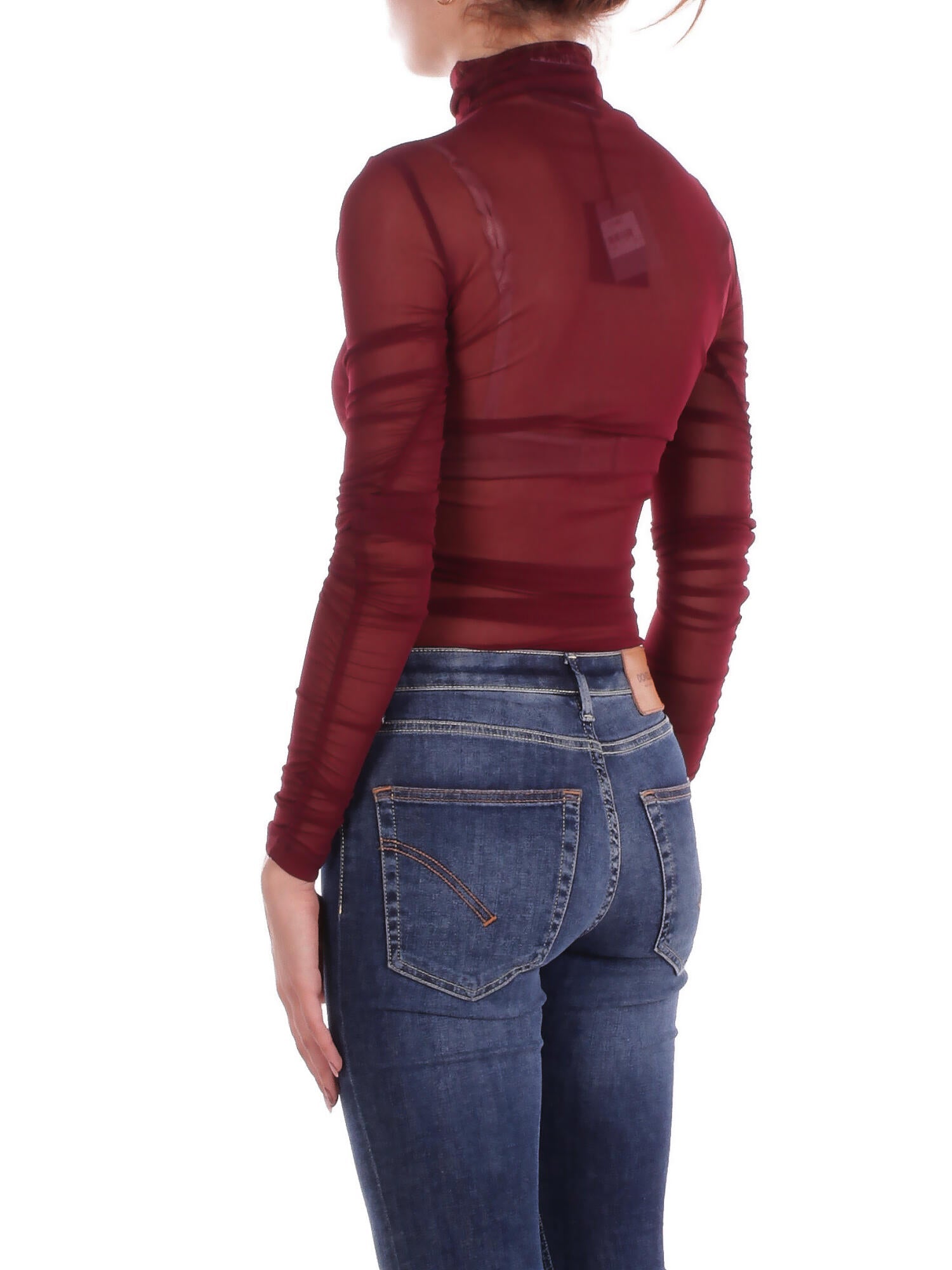 KOSTUMN1Â° Donna Body KI25128 BORDEAUX Body in tulle Bordeaux